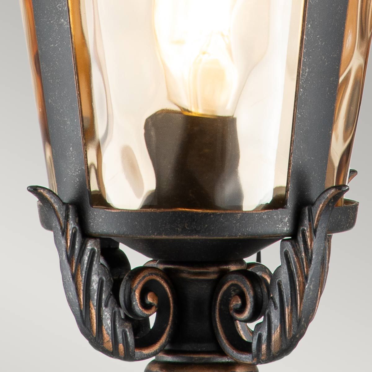 Baltimore 1 - flammige große Wandlaterne - verwitterte Bronze - Elsteadlighting - BT1 - L