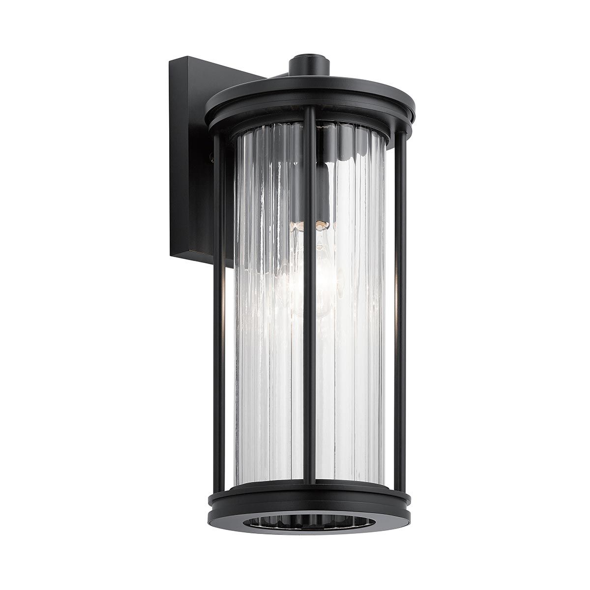 Barras 1 - flammige mittelgroße Wandlaterne - Schwarz - Elsteadlighting - KL - BARRAS2 - M - BK