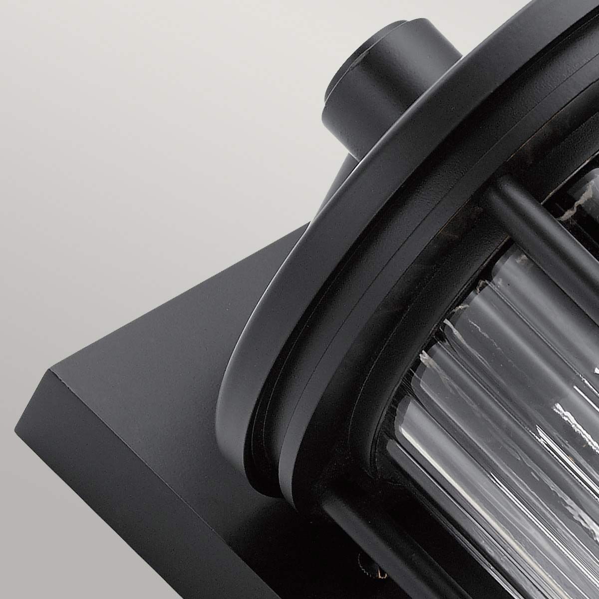 Barras 1 - flammige mittelgroße Wandlaterne - Schwarz - Elsteadlighting - KL - BARRAS2 - M - BK