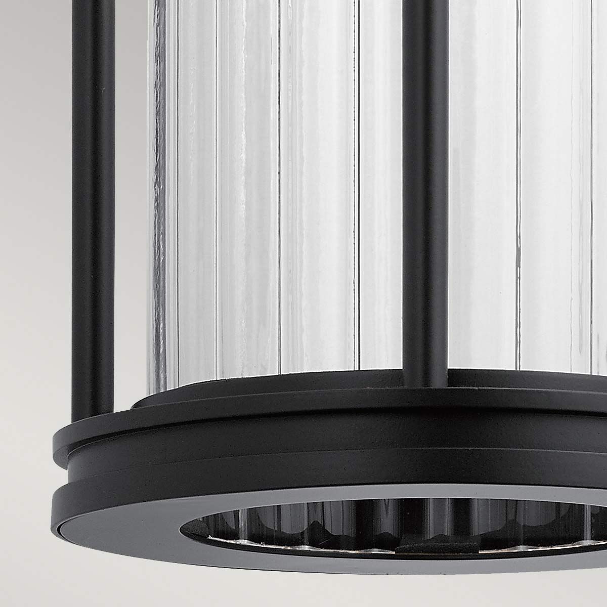 Barras 1 - flammige mittelgroße Wandlaterne - Schwarz - Elsteadlighting - KL - BARRAS2 - M - BK