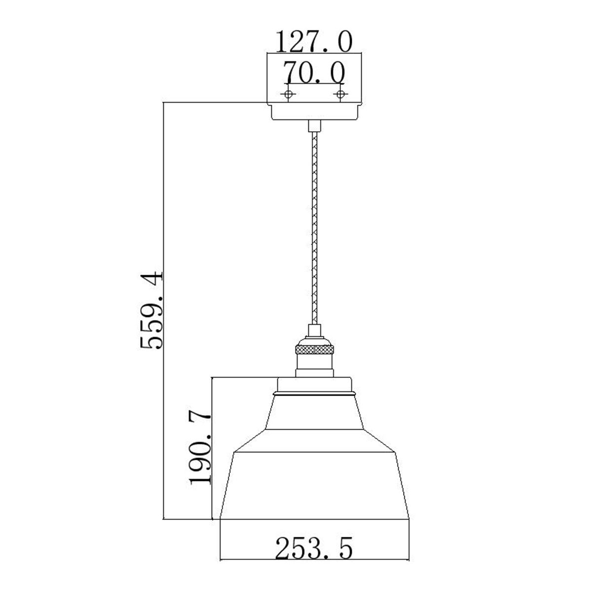 Baskin 1-flammige Pendelleuchte - Gealtertes Messing lackiert/Dunkel verwittertes Zink - Elsteadlighting - leuchtengrosshandel24