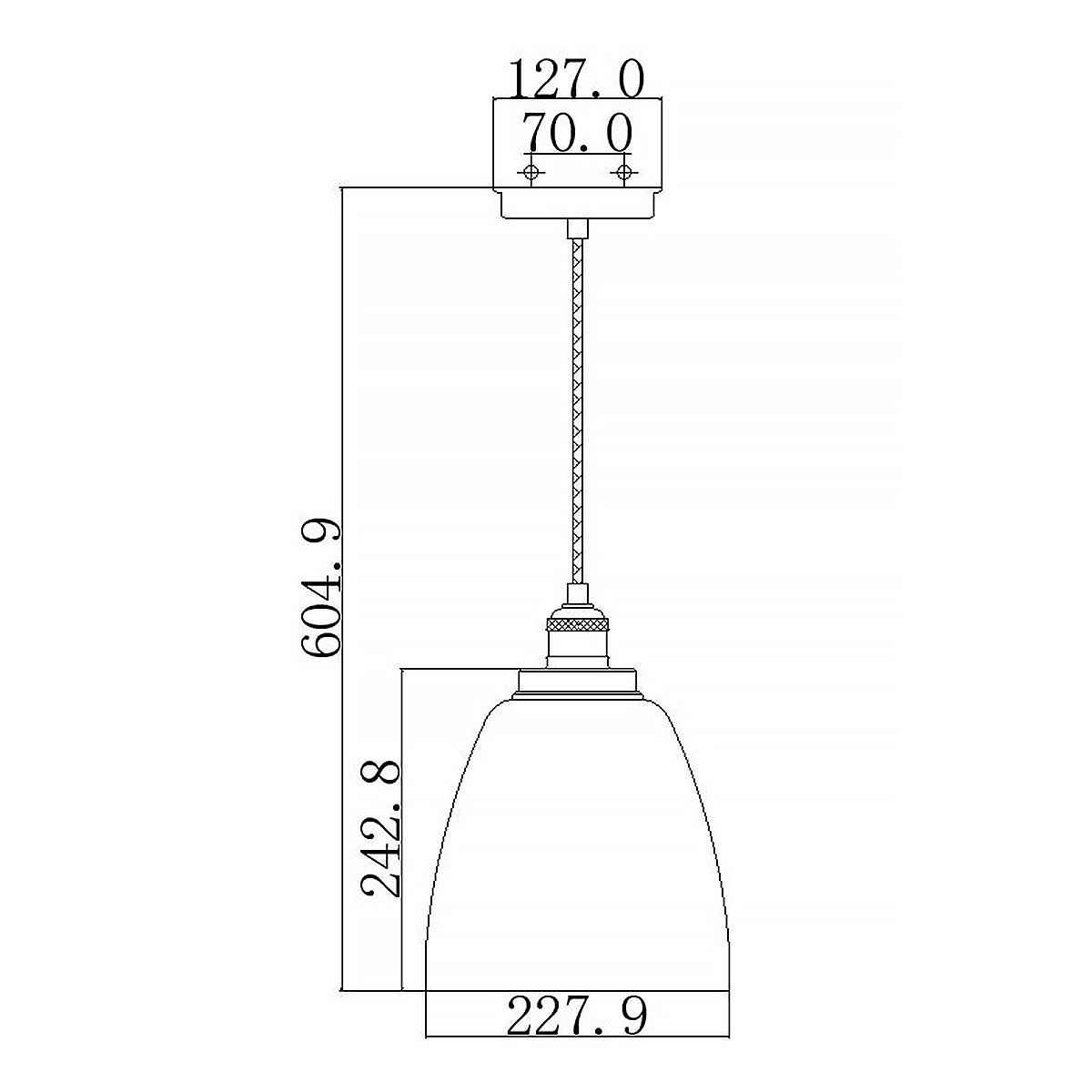 Baskin 1-flammige Pendelleuchte - Gealtertes Messing lackiert/Dunkel verwittertes Zink - Elsteadlighting - leuchtengrosshandel24