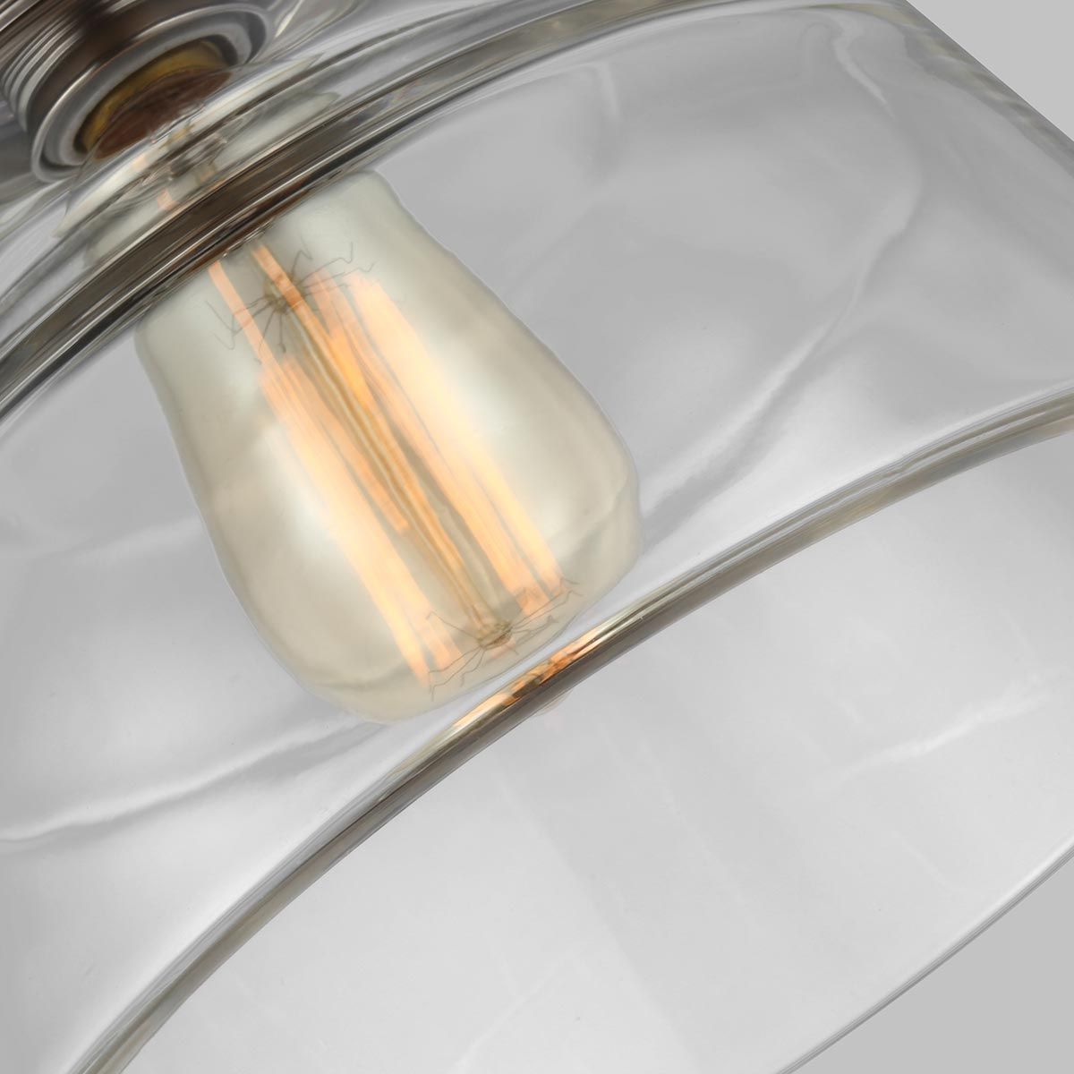 Baskin 1-flammige Pendelleuchte - Poliertes Nickel - Elsteadlighting - leuchtengrosshandel24