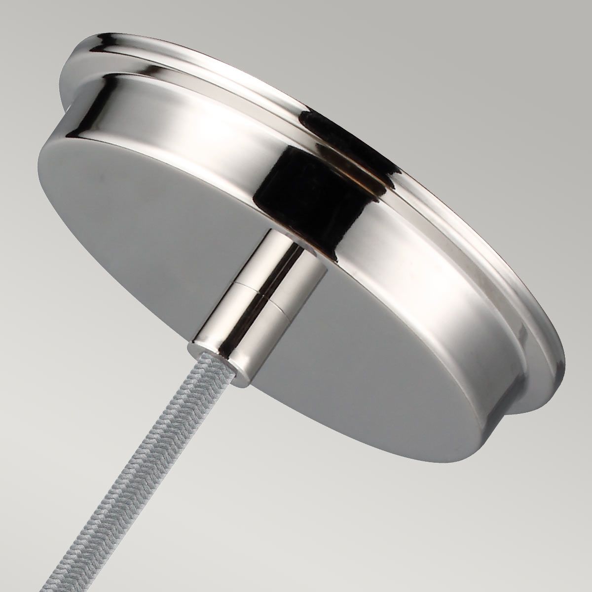 Baskin 1-flammige Pendelleuchte - Poliertes Nickel - Elsteadlighting - leuchtengrosshandel24