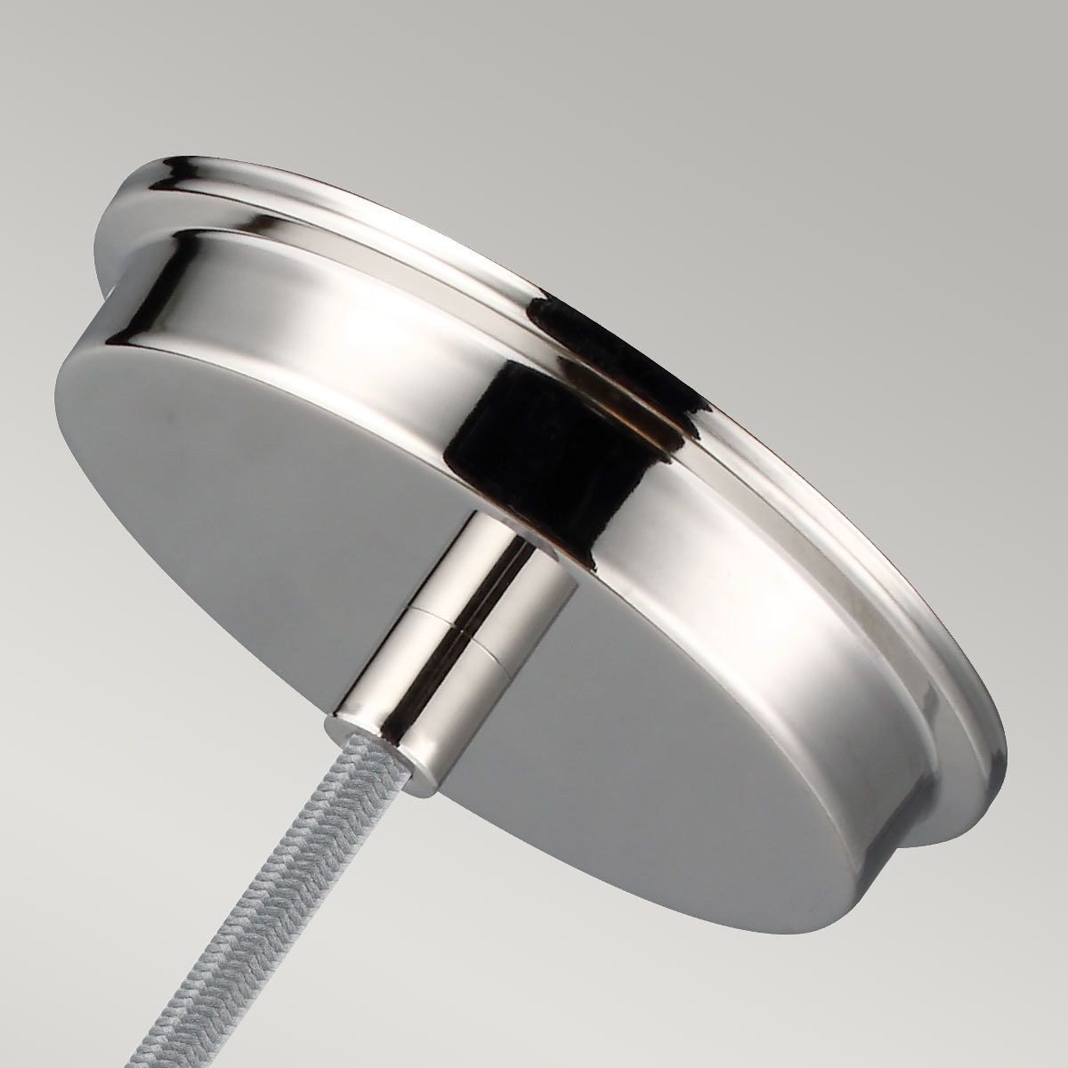 Baskin 1-flammige Pendelleuchte - Poliertes Nickel - Elsteadlighting - leuchtengrosshandel24