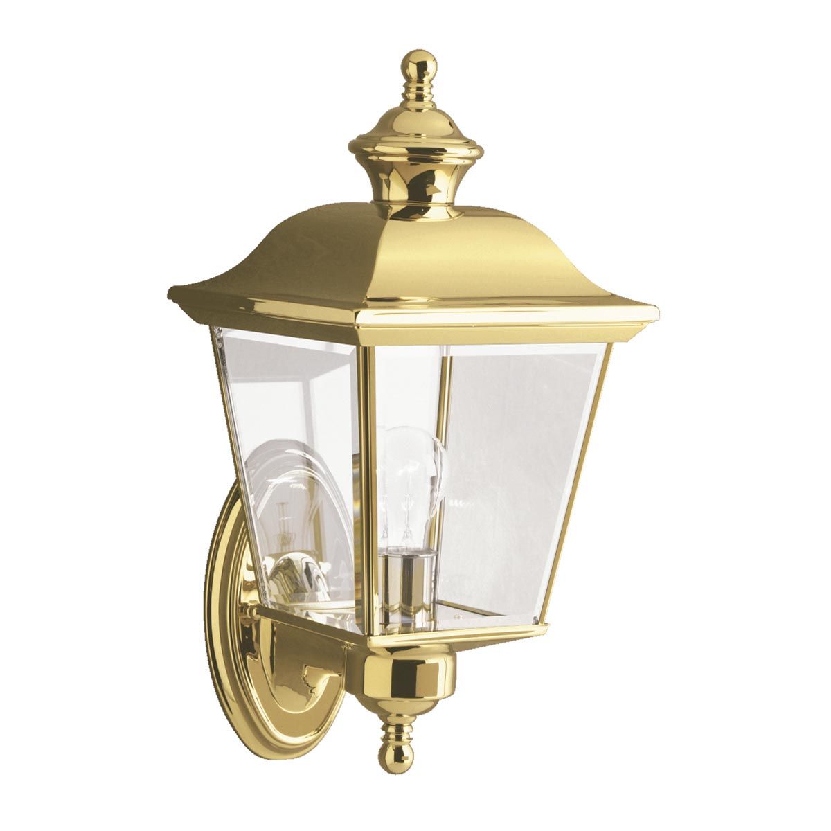 Bay Shore 1 - flammige, mittelgroße Außenwandleuchte, poliertes Messing - Elsteadlighting - KL - BAY - SHORE1 - M