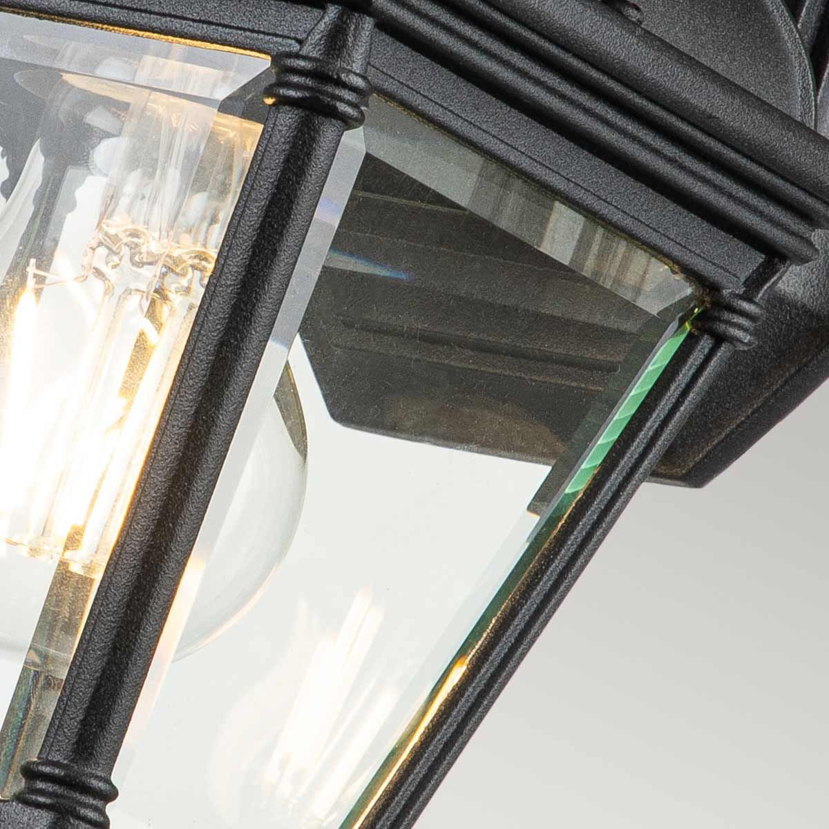 Bayview 1 - flammige kleine Wandlaterne - Schwarz - Elsteadlighting - BAYVIEW - 2S - BK