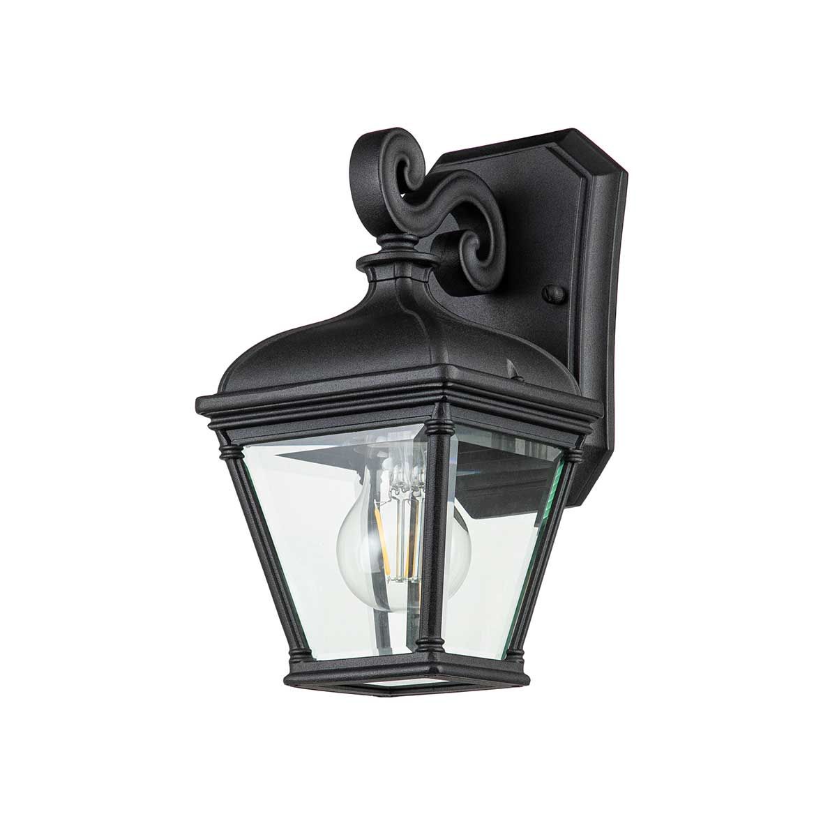 Bayview 1 - flammige kleine Wandlaterne - Schwarz - Elsteadlighting - BAYVIEW - 2S - BK