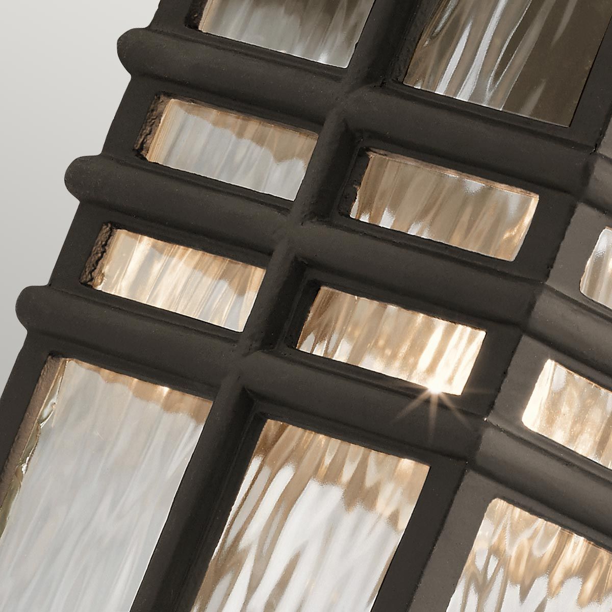 Beacon Square 1 - flammige mittelgroße Wandlaterne - Olde Bronze - Elsteadlighting - KL - BEACON - SQUARE - M - OZ