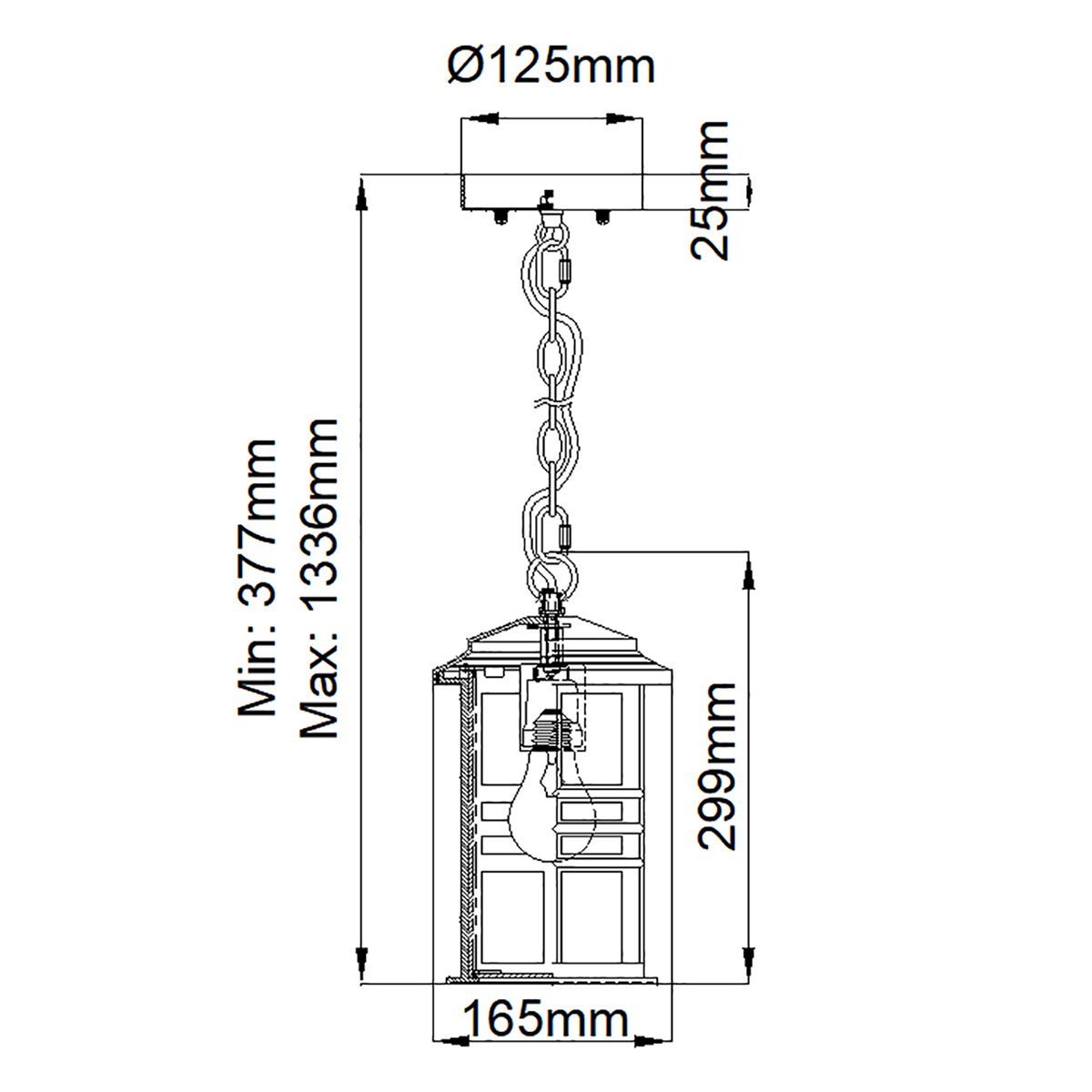 Beacon Square 1 - Lichterkettenlaterne - Weiß - Elsteadlighting - KL - BEACON - SQUARE8 - WHT