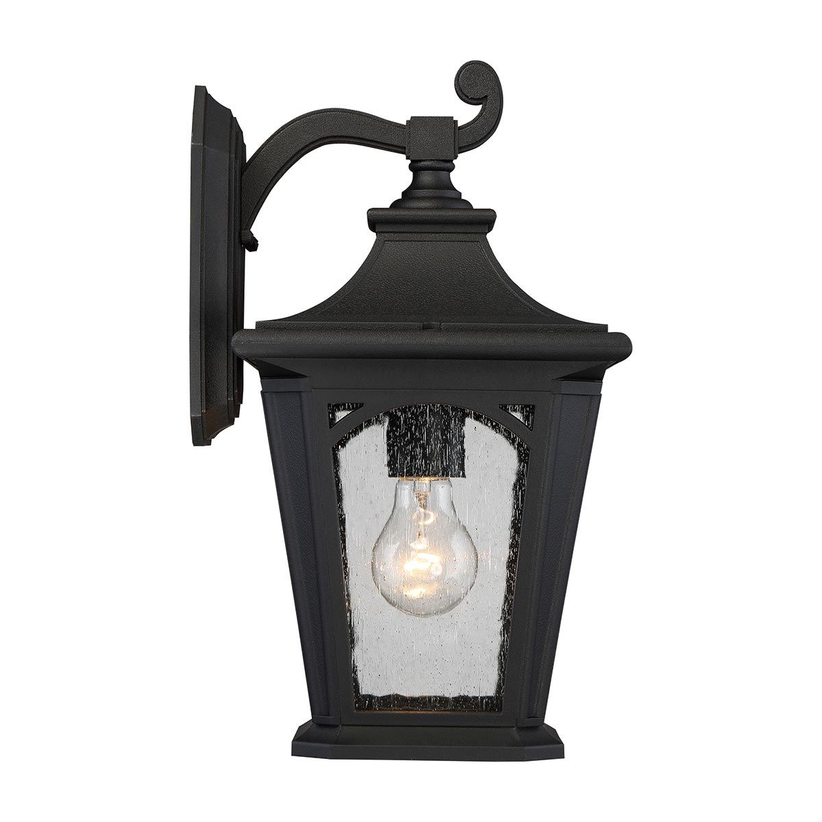 Bedford 1 - flammige mittelgroße Wandlaterne - Mystic Black - Elsteadlighting - QZ - BEDFORD2 - M