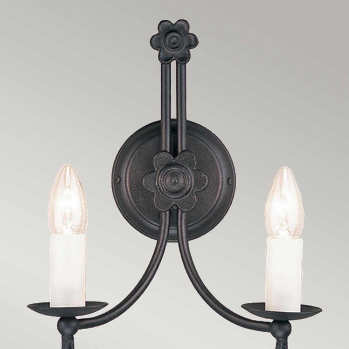 Belfry 2-flammige Wandleuchte - Schwarz - Elsteadlighting - leuchtengrosshandel24