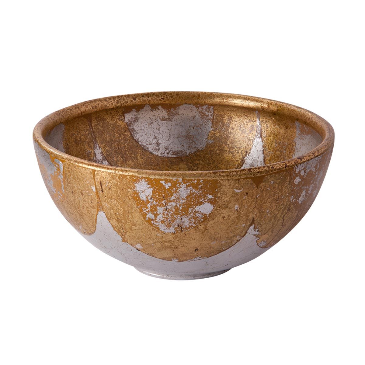Bellechase Schale Bellechase Dekorative Schale - Blattgold und -silber - Elsteadlighting - leuchtengrosshandel24