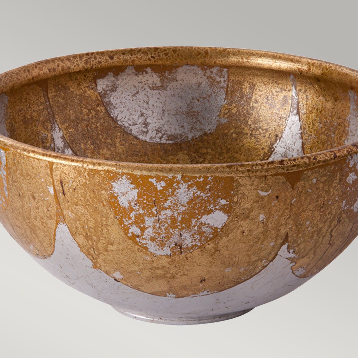 Bellechase Schale Bellechase Dekorative Schale - Blattgold und -silber - Elsteadlighting - leuchtengrosshandel24