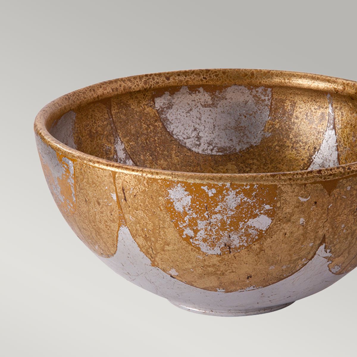 Bellechase Schale Bellechase Dekorative Schale - Blattgold und -silber - Elsteadlighting - leuchtengrosshandel24