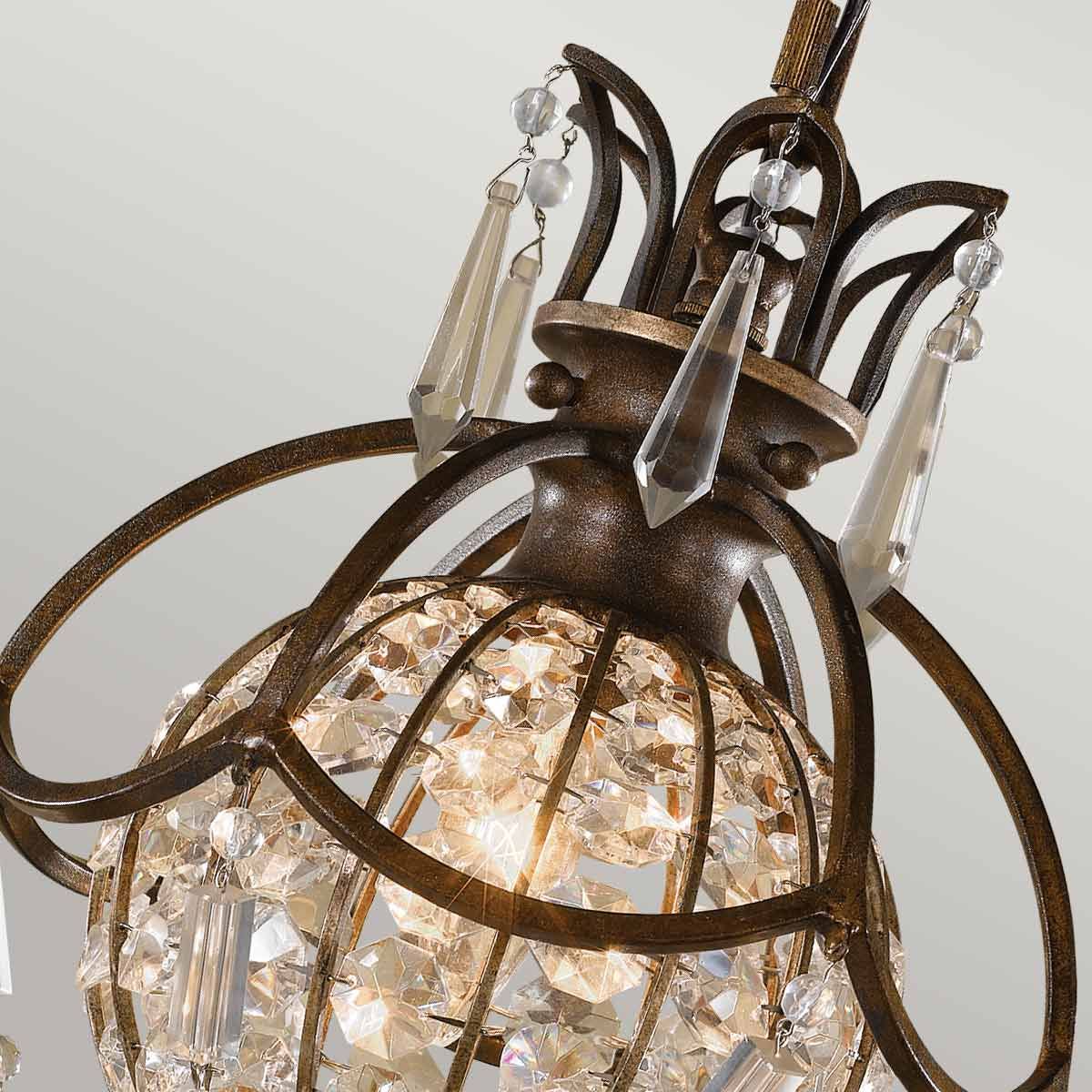 Bellini 1-flammige Pendelleuchte - Oxidierte Bronze/Britische Bronze - Elsteadlighting - leuchtengrosshandel24