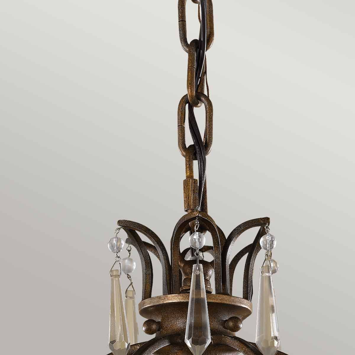 Bellini 1-flammige Pendelleuchte - Oxidierte Bronze/Britische Bronze - Elsteadlighting - leuchtengrosshandel24