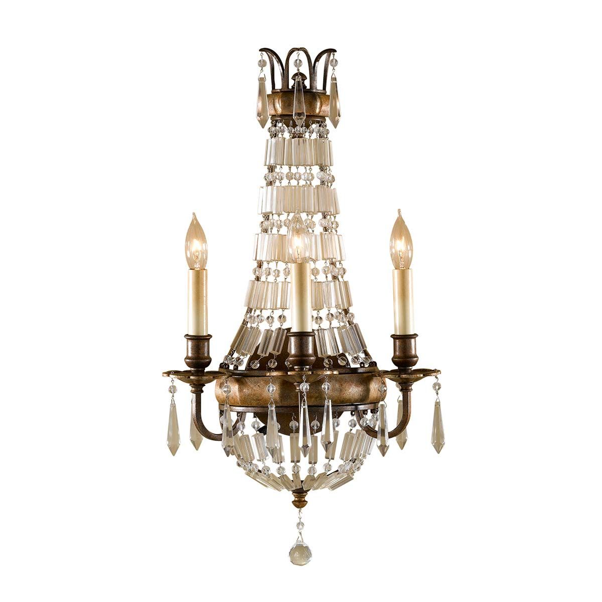 Bellini 3-flammige Wandleuchte - Oxidierte Bronze/Britische Bronze - Elsteadlighting - leuchtengrosshandel24