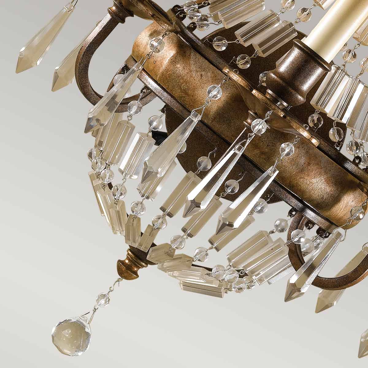 Bellini 3-flammige Wandleuchte - Oxidierte Bronze/Britische Bronze - Elsteadlighting - leuchtengrosshandel24