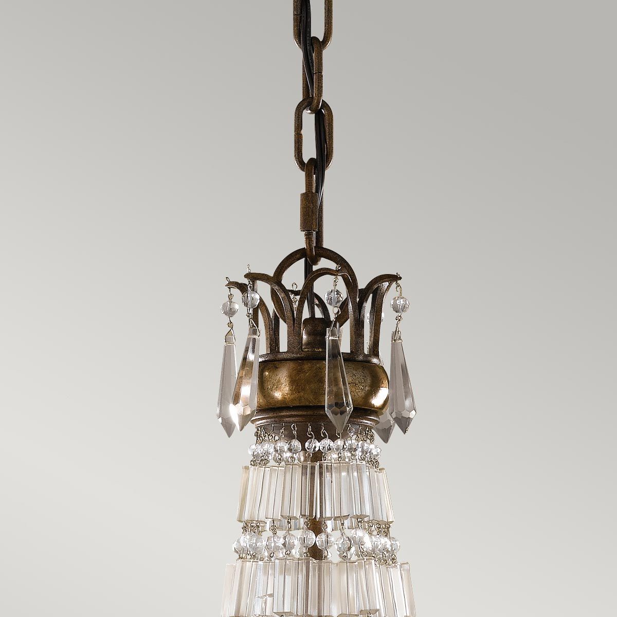 Bellini Kronleuchter mit 6 Lichtern, oxidierte Bronze/britische Bronze - Elsteadlighting - leuchtengrosshandel24