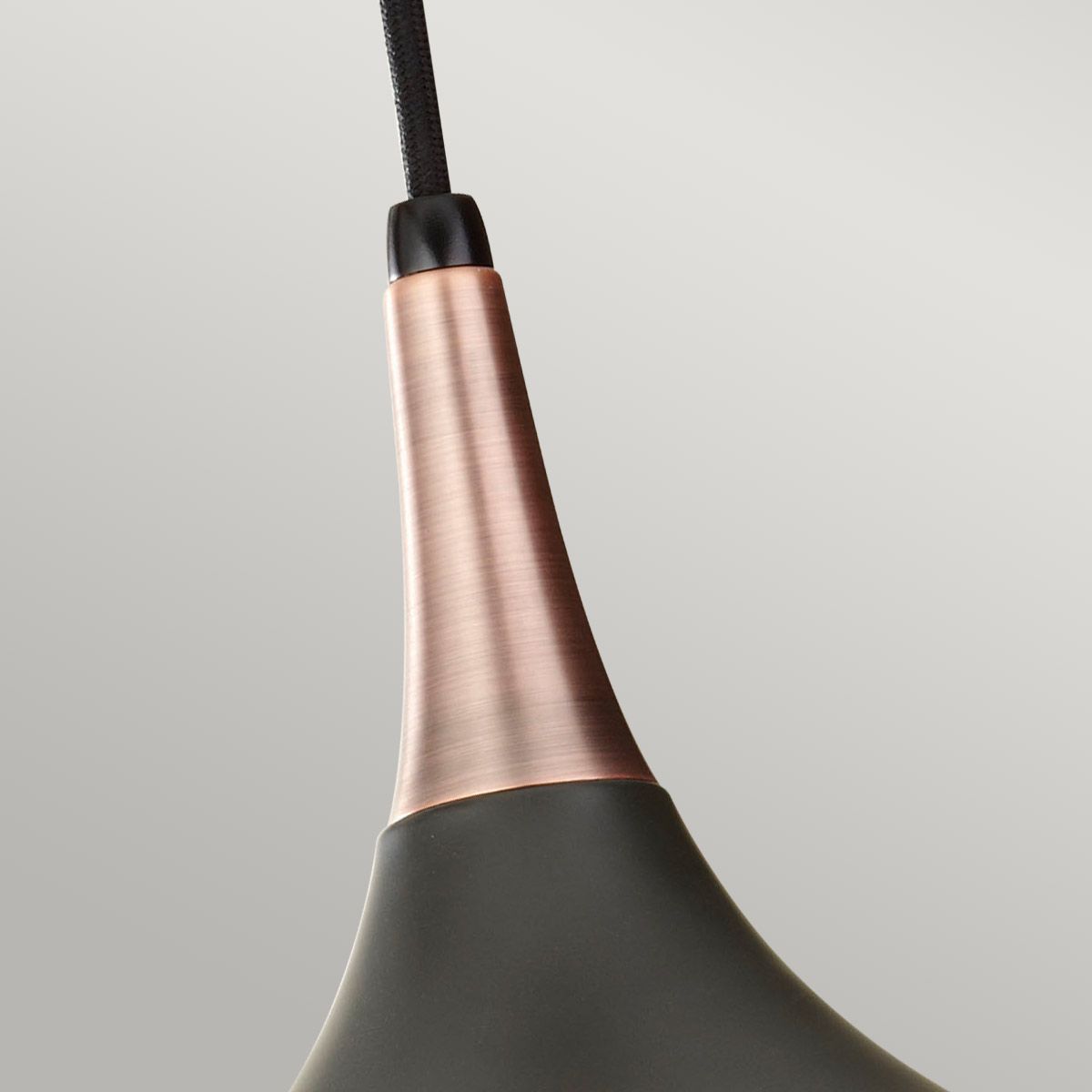 Beso 1-flammige Pendelleuchte, mittelgroß, dunkle Bronze - Elsteadlighting - leuchtengrosshandel24