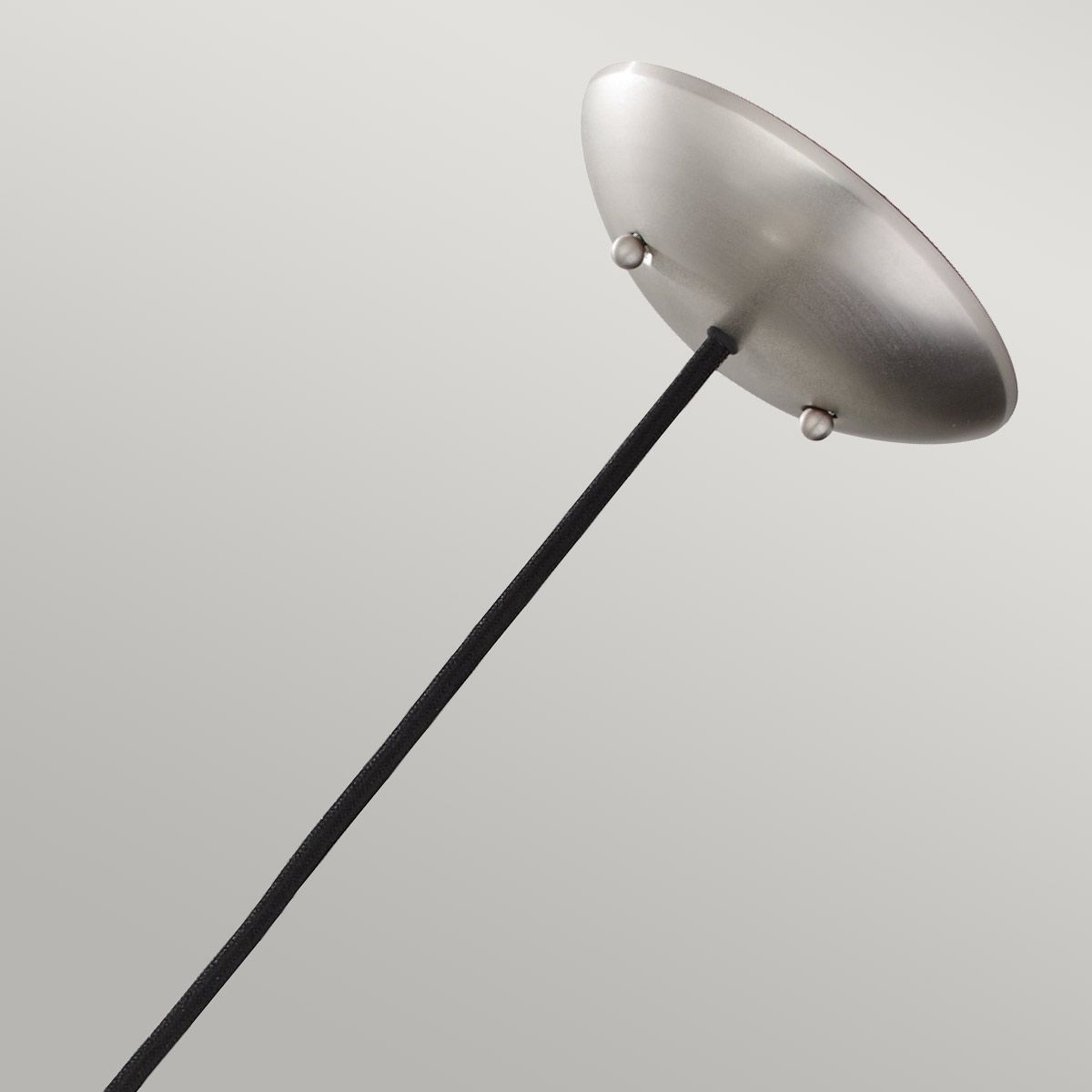 Beso Pendelleuchte, 1-flammig, groß, gebürsteter Stahl - Elsteadlighting - leuchtengrosshandel24