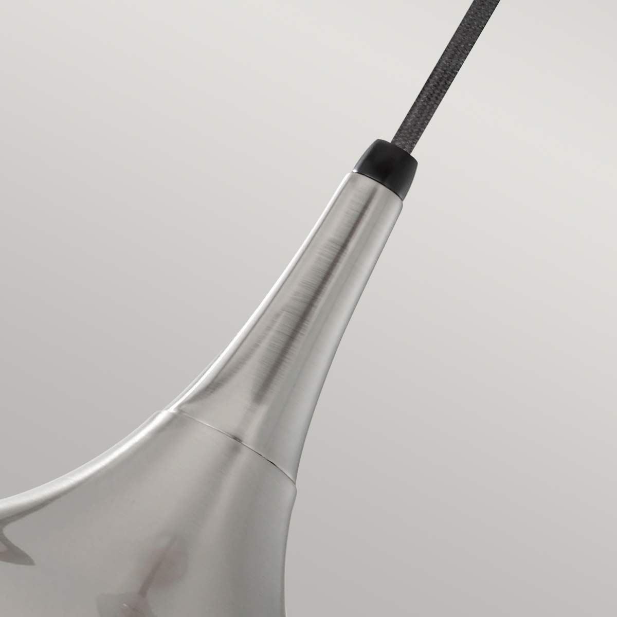 Beso Pendelleuchte, 1-flammig, mittelgroß, gebürsteter Stahl - Elsteadlighting - leuchtengrosshandel24