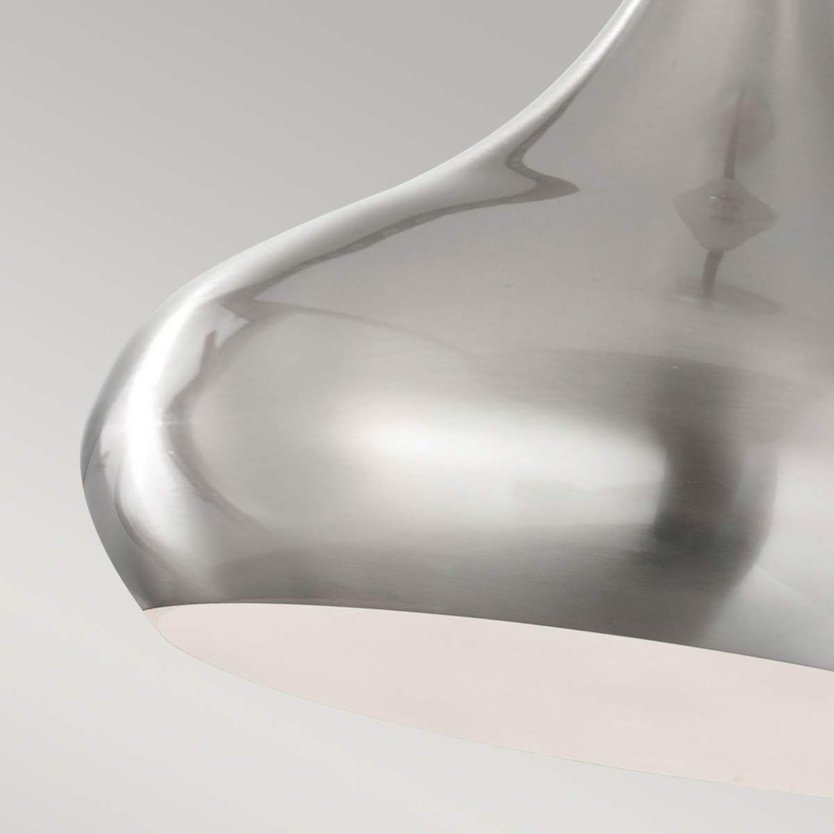 Beso Pendelleuchte, 1-flammig, mittelgroß, gebürsteter Stahl - Elsteadlighting - leuchtengrosshandel24