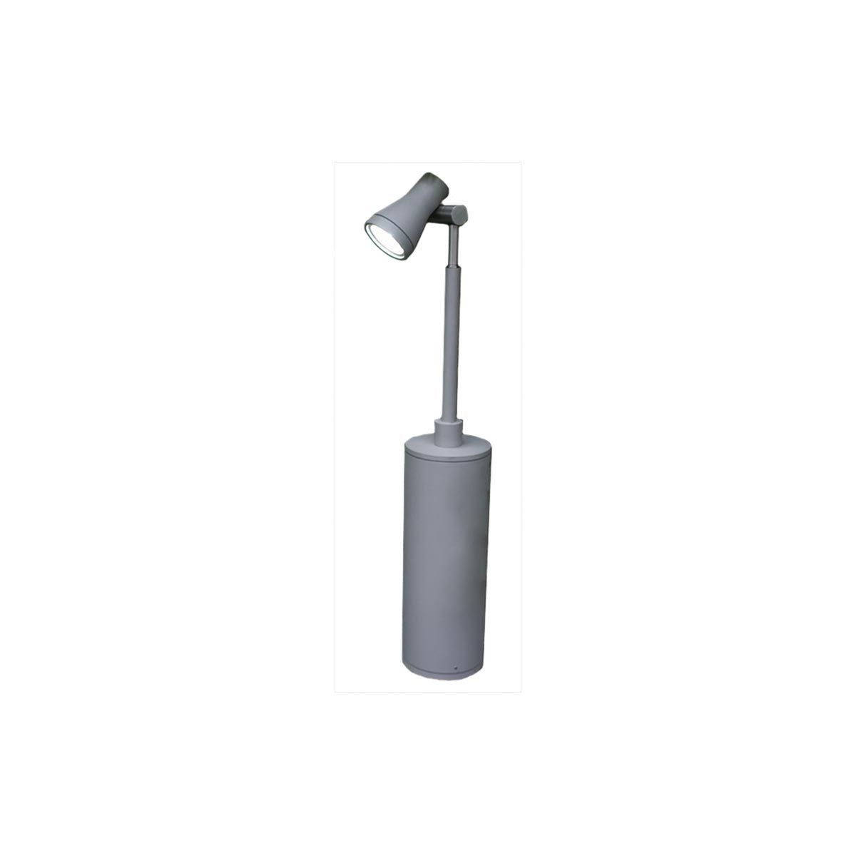 Beta Einzelkopf - Pfostenstrahler - Mattsilber - Elsteadlighting - GZ - BETA9