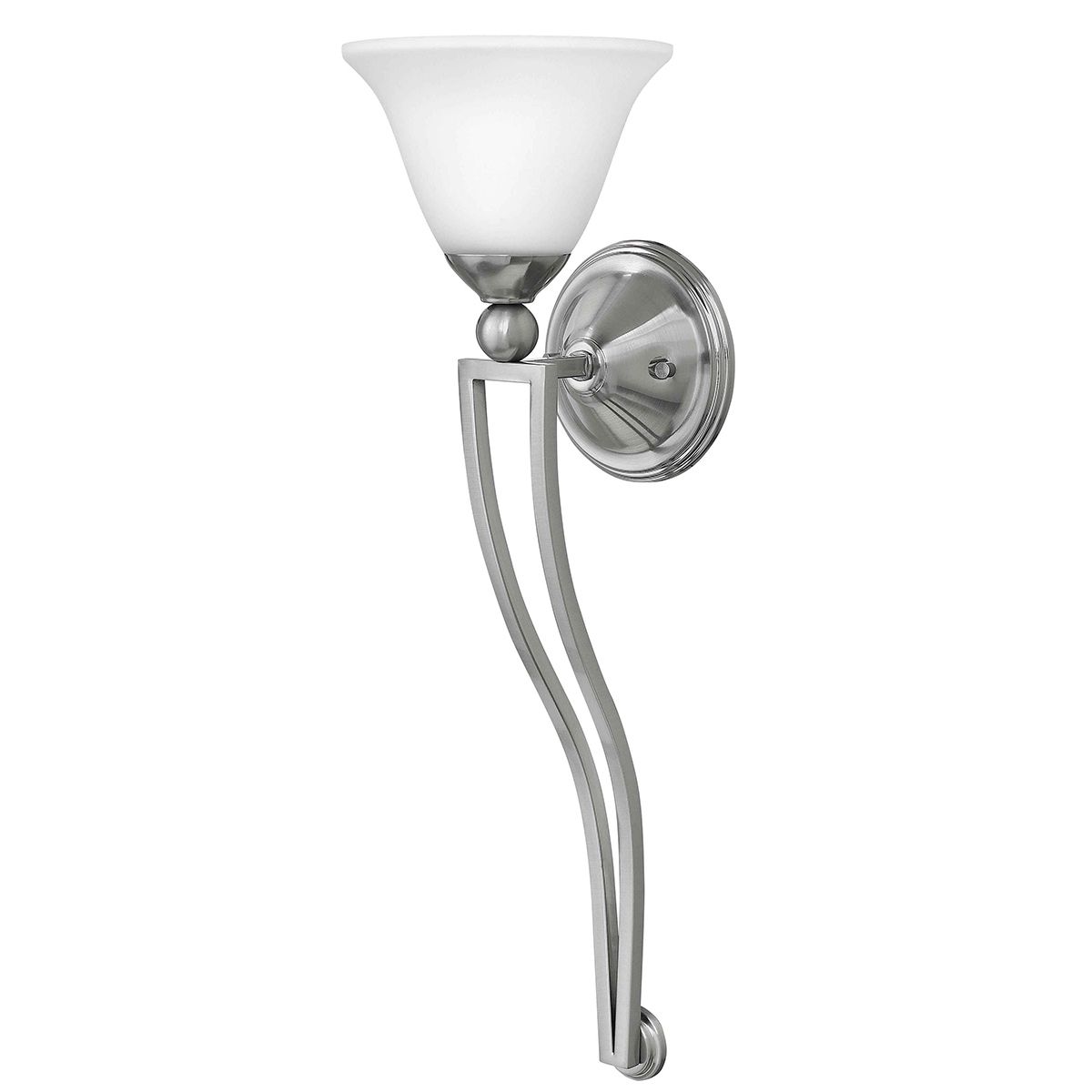 Bolla 1-flammige Wand-Torchiere - Gebürstetes Nickel - Elsteadlighting - leuchtengrosshandel24