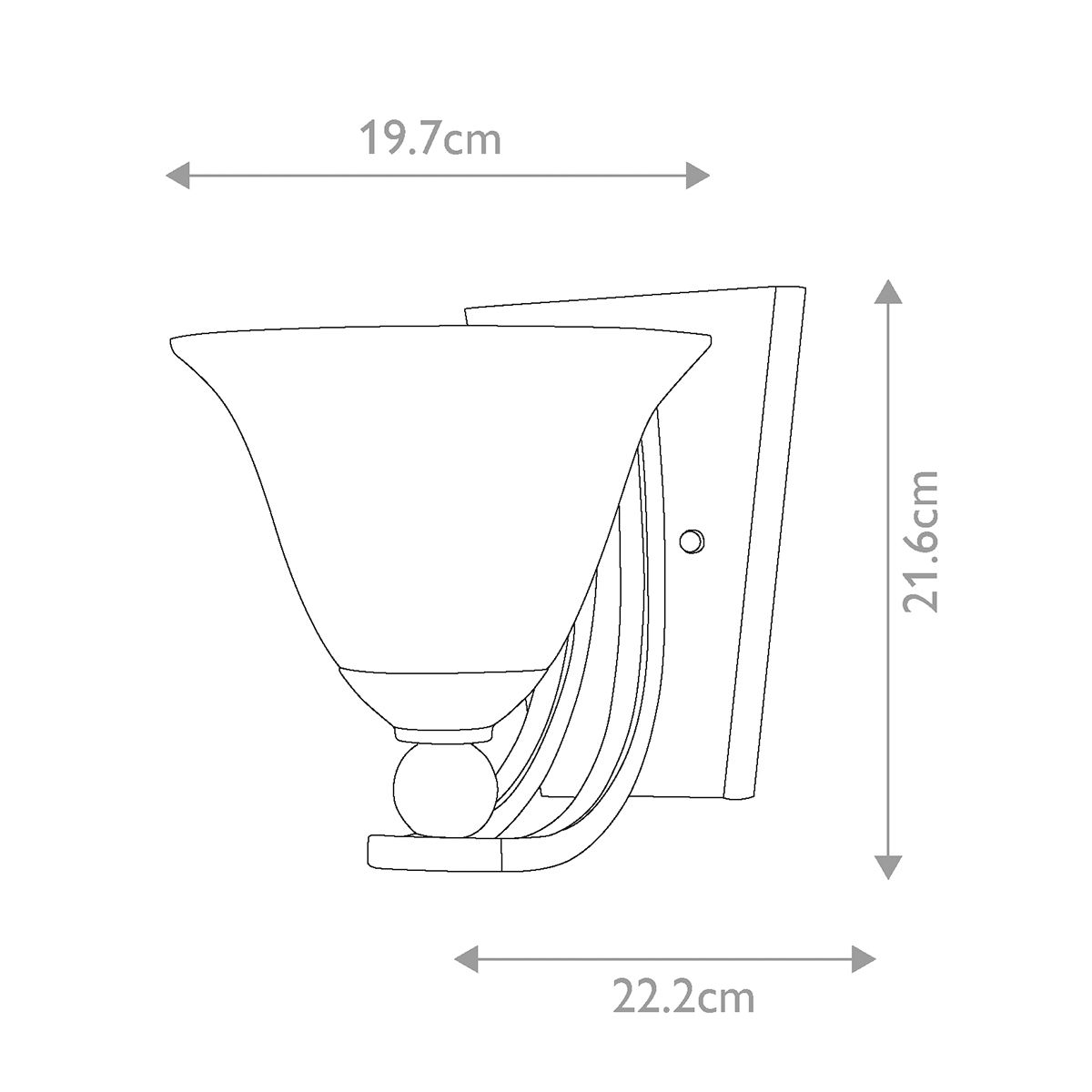 Bolla 1-flammige Wandleuchte - Gebürstetes Nickel - Elsteadlighting - leuchtengrosshandel24