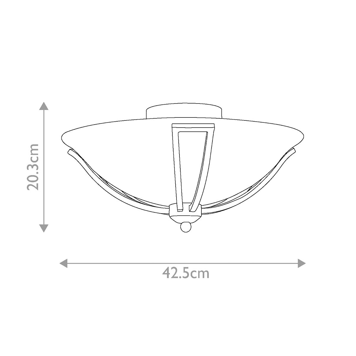 Bolla 2-flammige Deckenleuchte - Gebürstetes Nickel - Elsteadlighting - leuchtengrosshandel24
