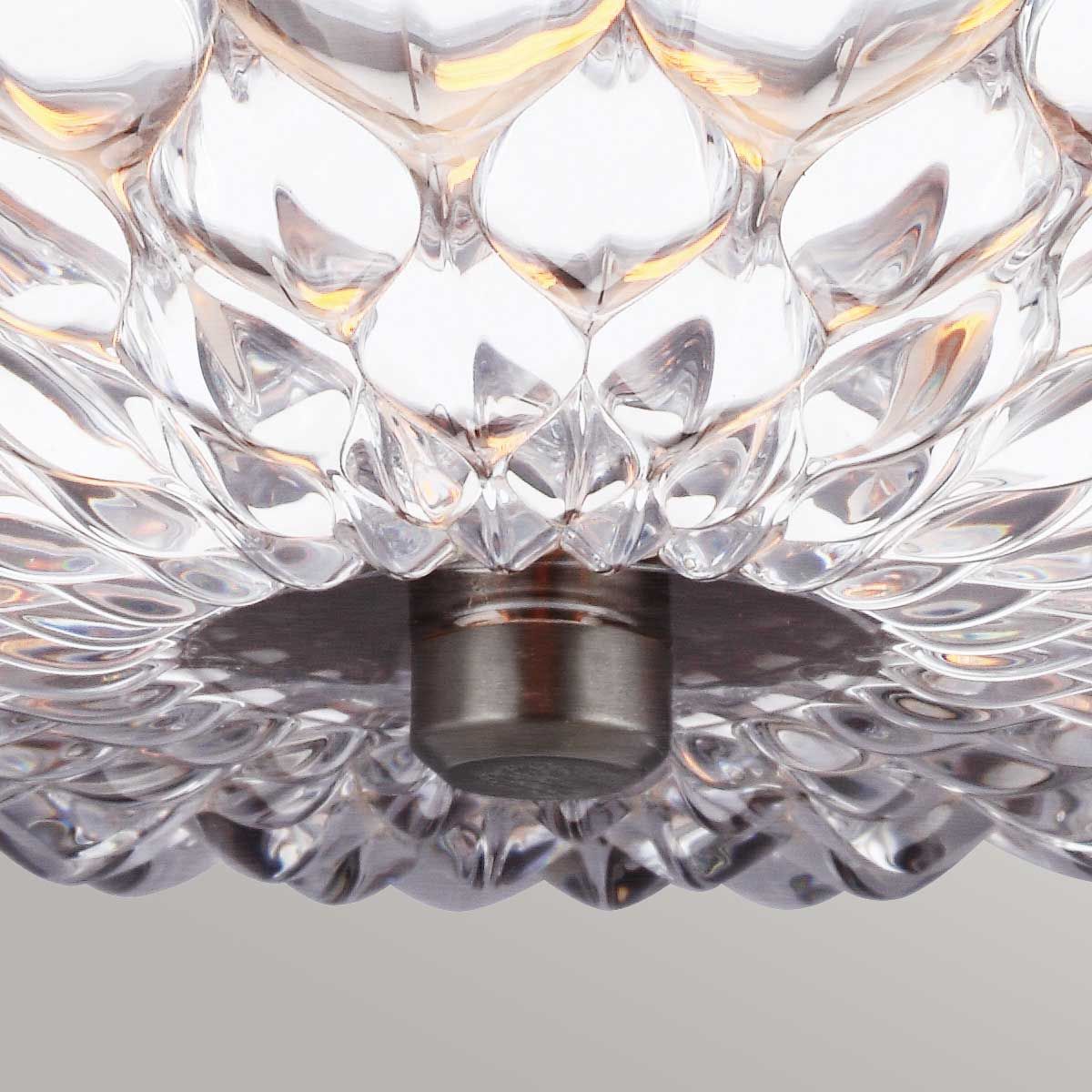 Botanic 3-flammige kleine Deckenleuchte - dunkles gealtertes Messing - Elsteadlighting - leuchtengrosshandel24