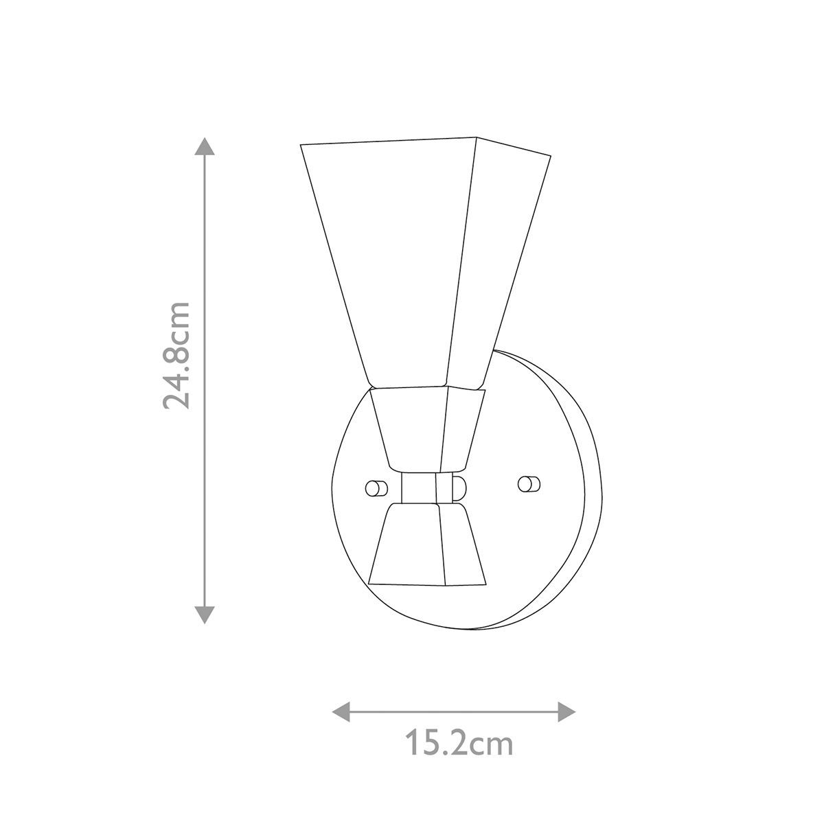 Bowtie 1lt Wandleuchte - Mattschwarz - Elsteadlighting - leuchtengrosshandel24