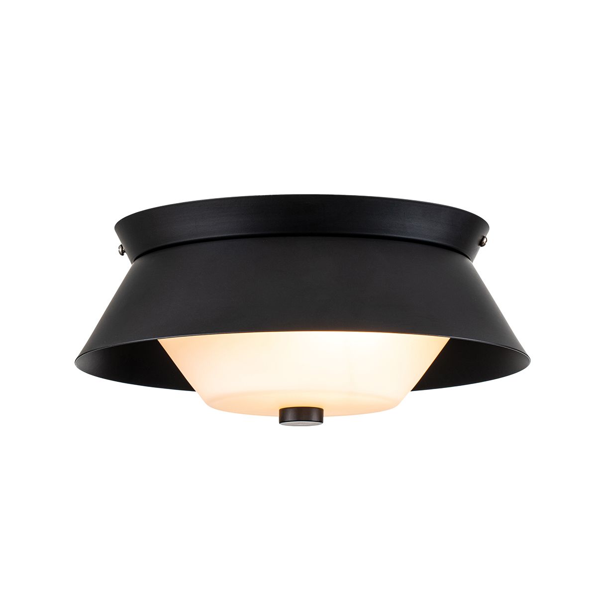 Bowtie 2lt Flush - Mattschwarz - Elsteadlighting - leuchtengrosshandel24