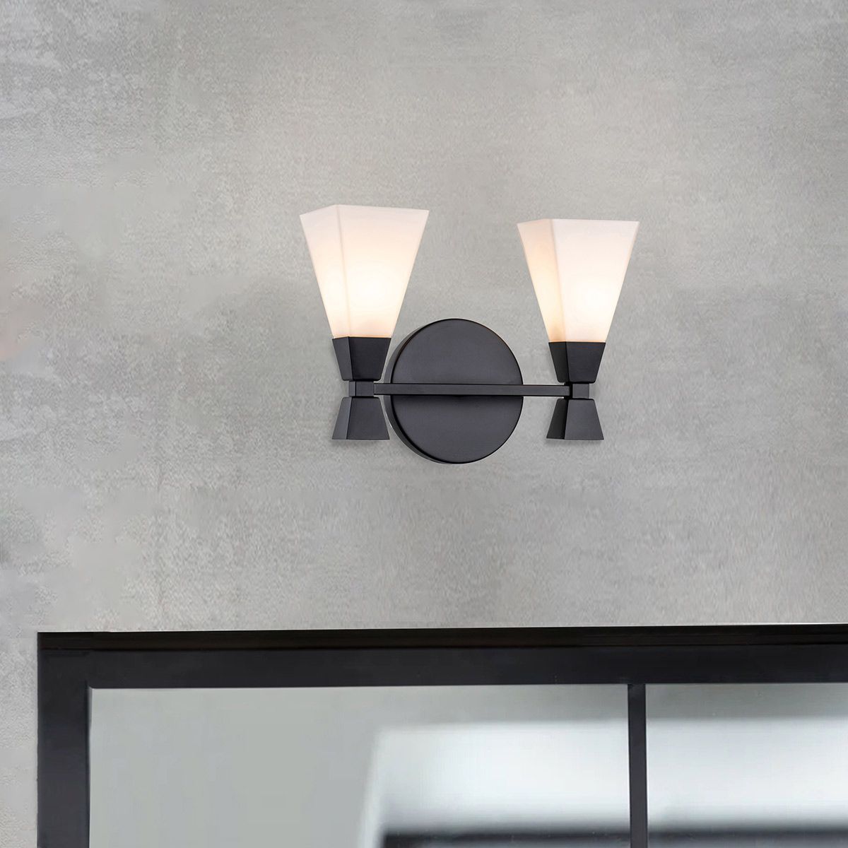 Bowtie 2lt Wandleuchte - Mattschwarz - Elsteadlighting - leuchtengrosshandel24