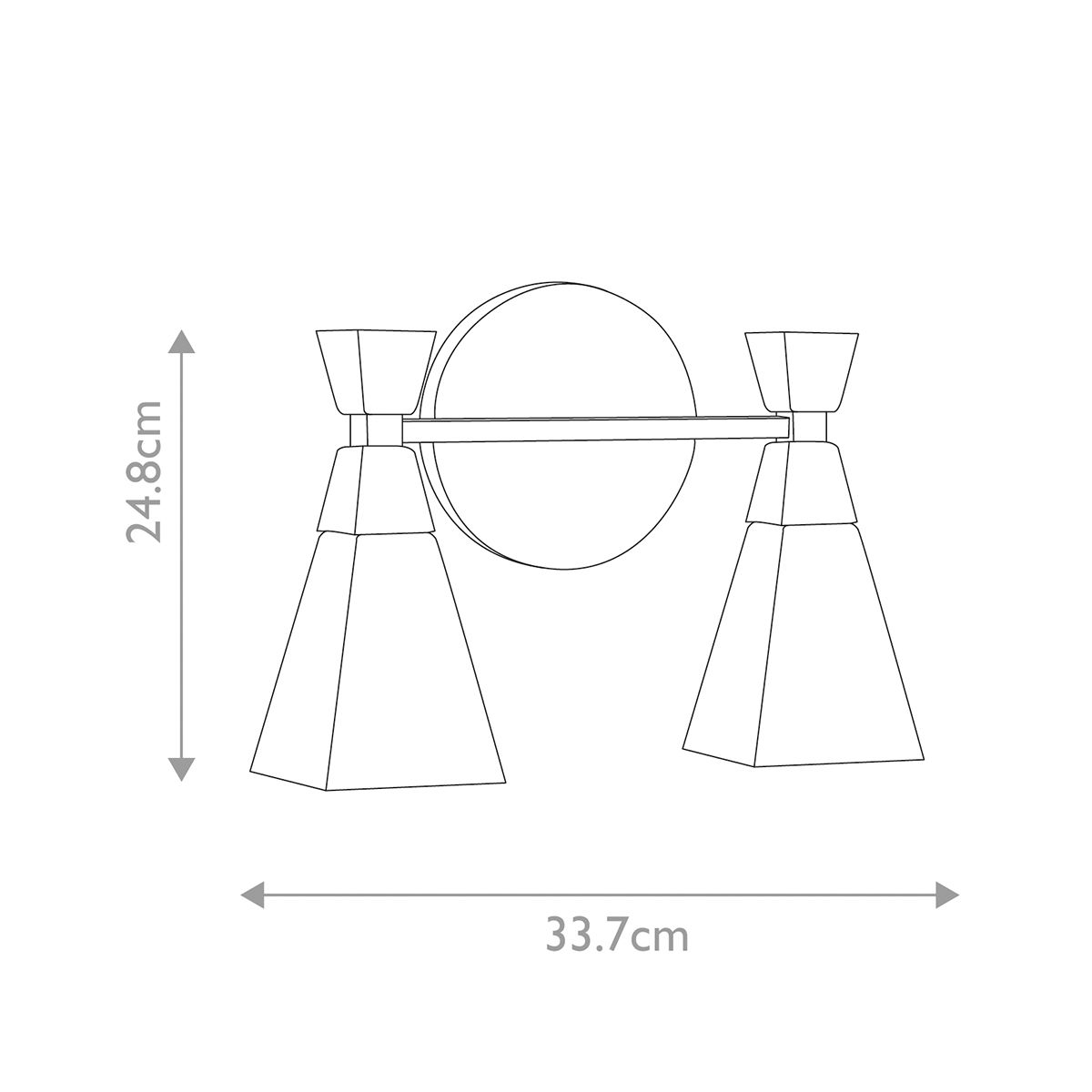 Bowtie 2lt Wandleuchte - Mattschwarz - Elsteadlighting - leuchtengrosshandel24