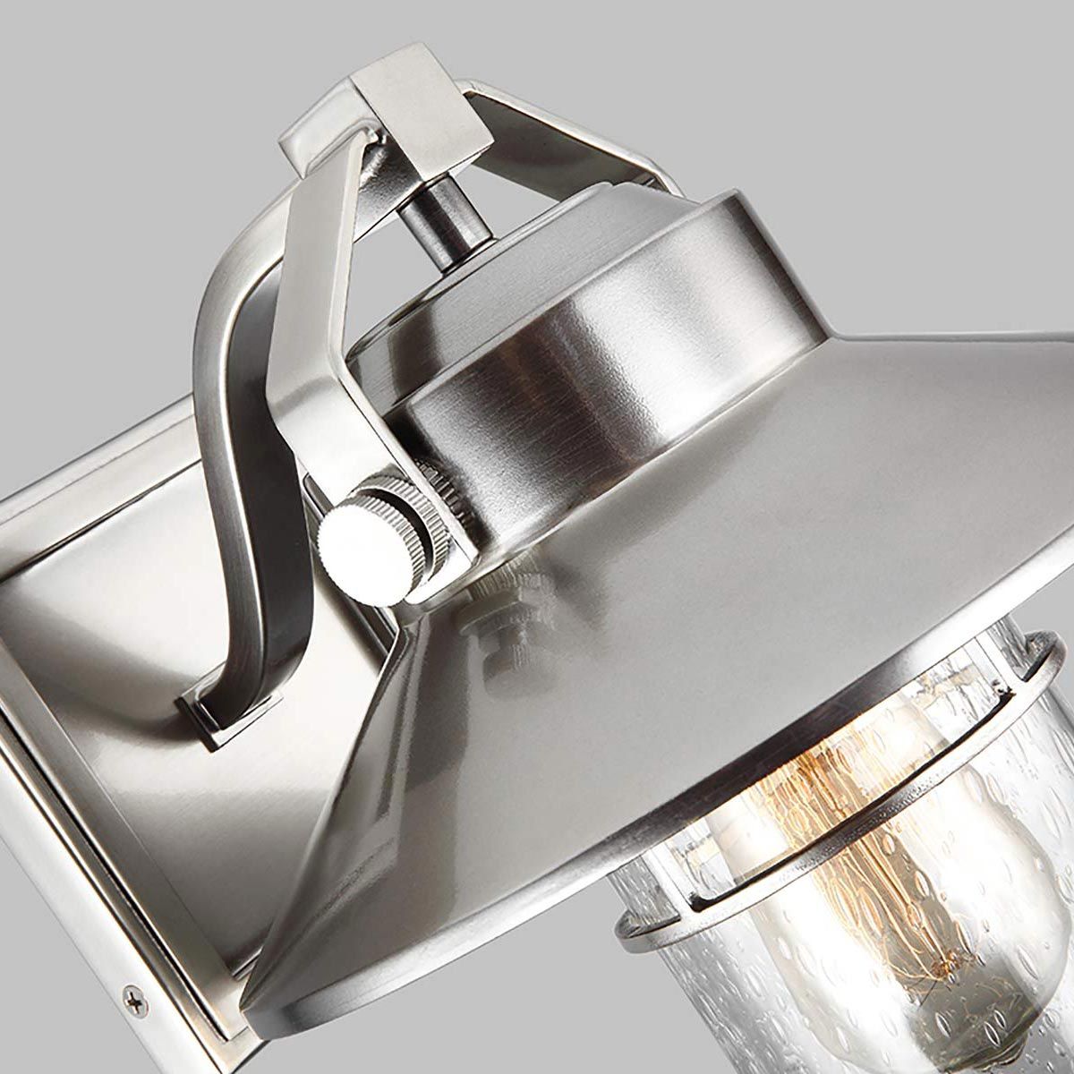 Boynton 1 - flammige kleine Wandlaterne, lackierter gebürsteter Stahl - Elsteadlighting - FE - BOYNTON2 - S
