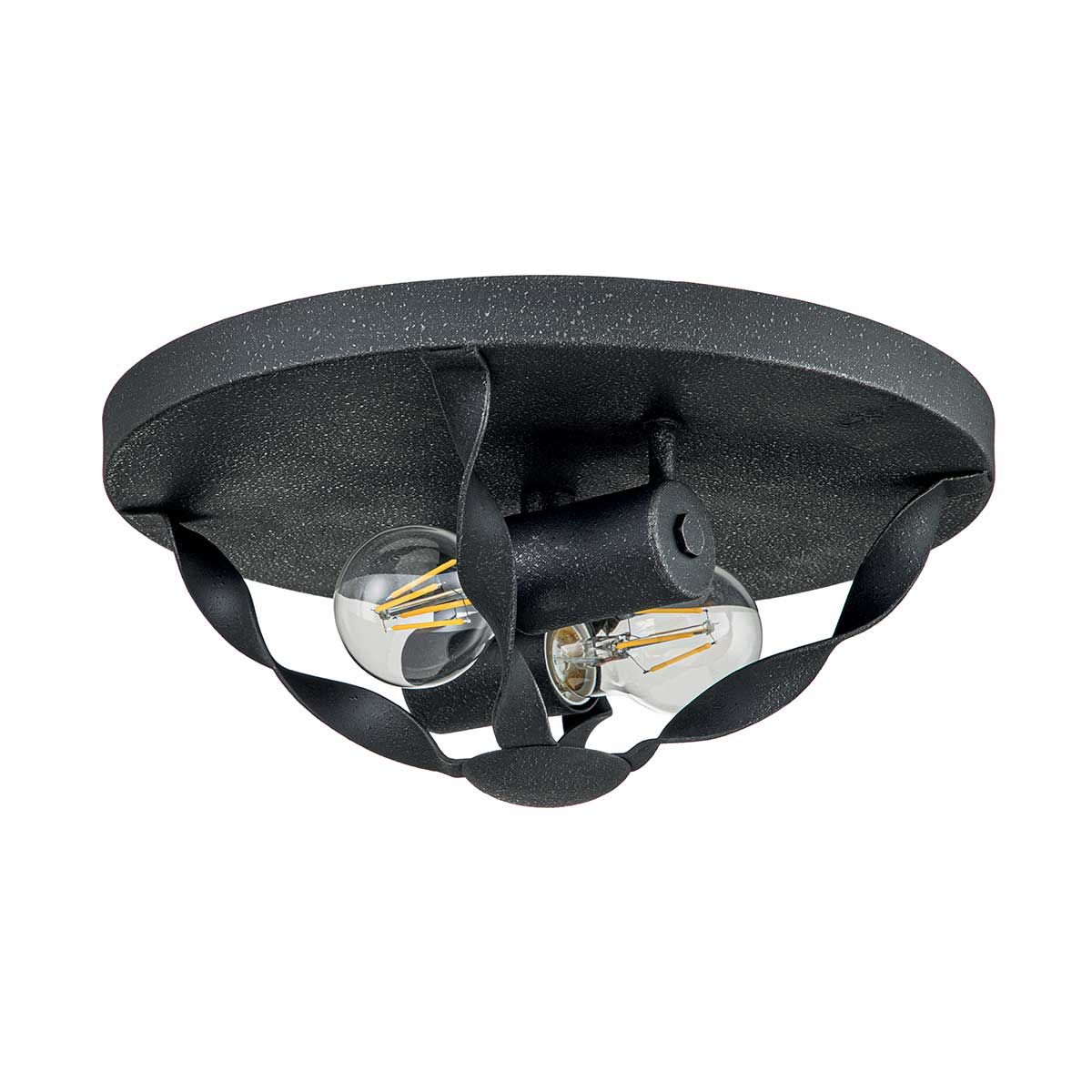 Bradbury 2-flammige Deckenleuchte - Graue Esche - Elsteadlighting - leuchtengrosshandel24