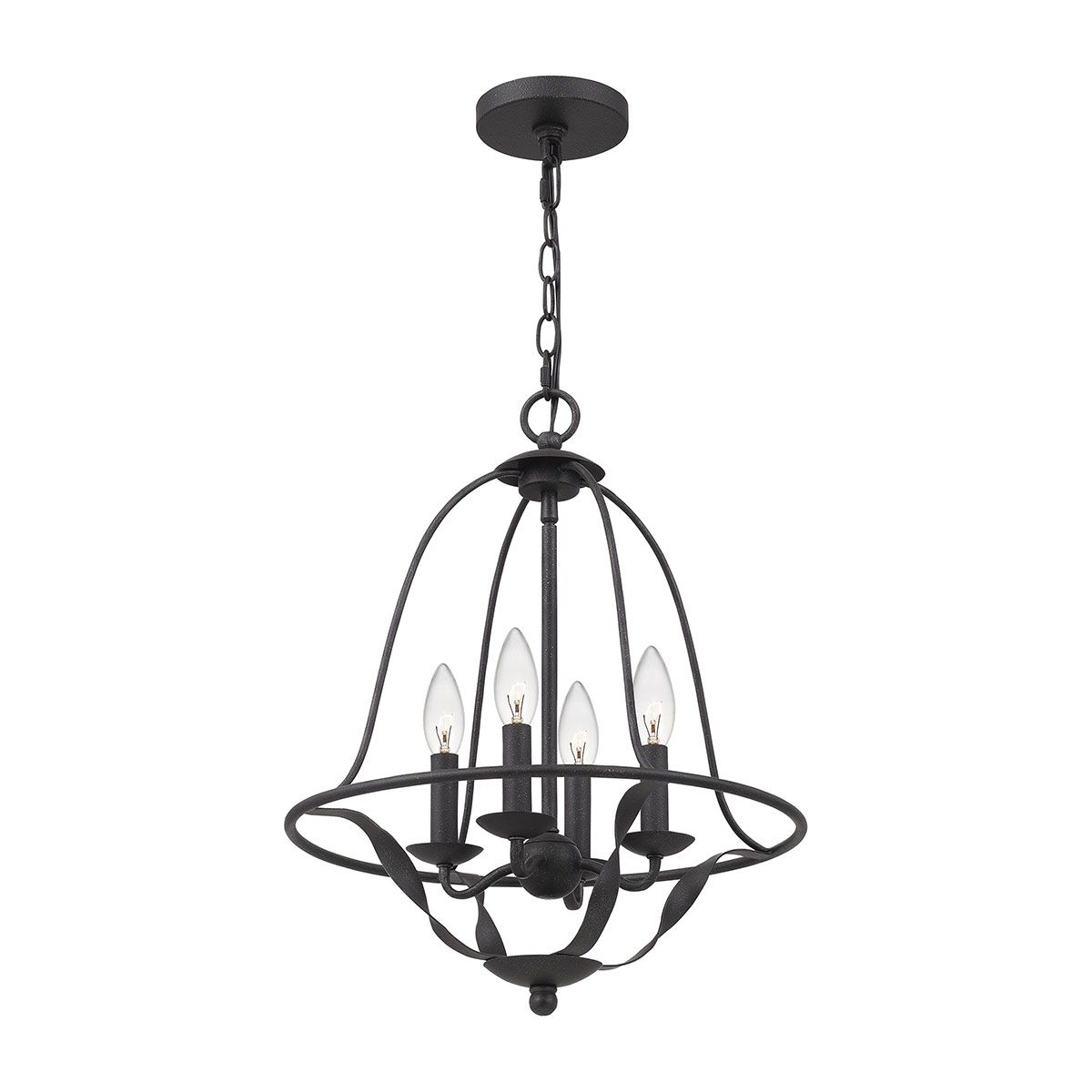 Bradbury 4-flammige Pendelleuchte - Graue Esche - Elsteadlighting - leuchtengrosshandel24