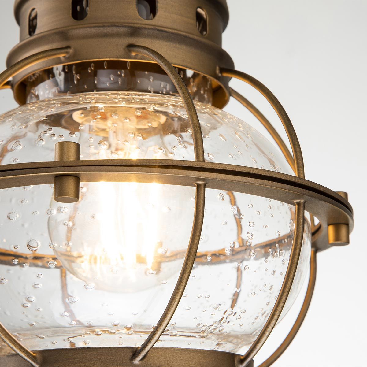 Bridgepoint 1 - flammige kleine Kettenlaterne - Naturmessing - Elsteadlighting - KL - BRIDGEPOINT8S - NBR