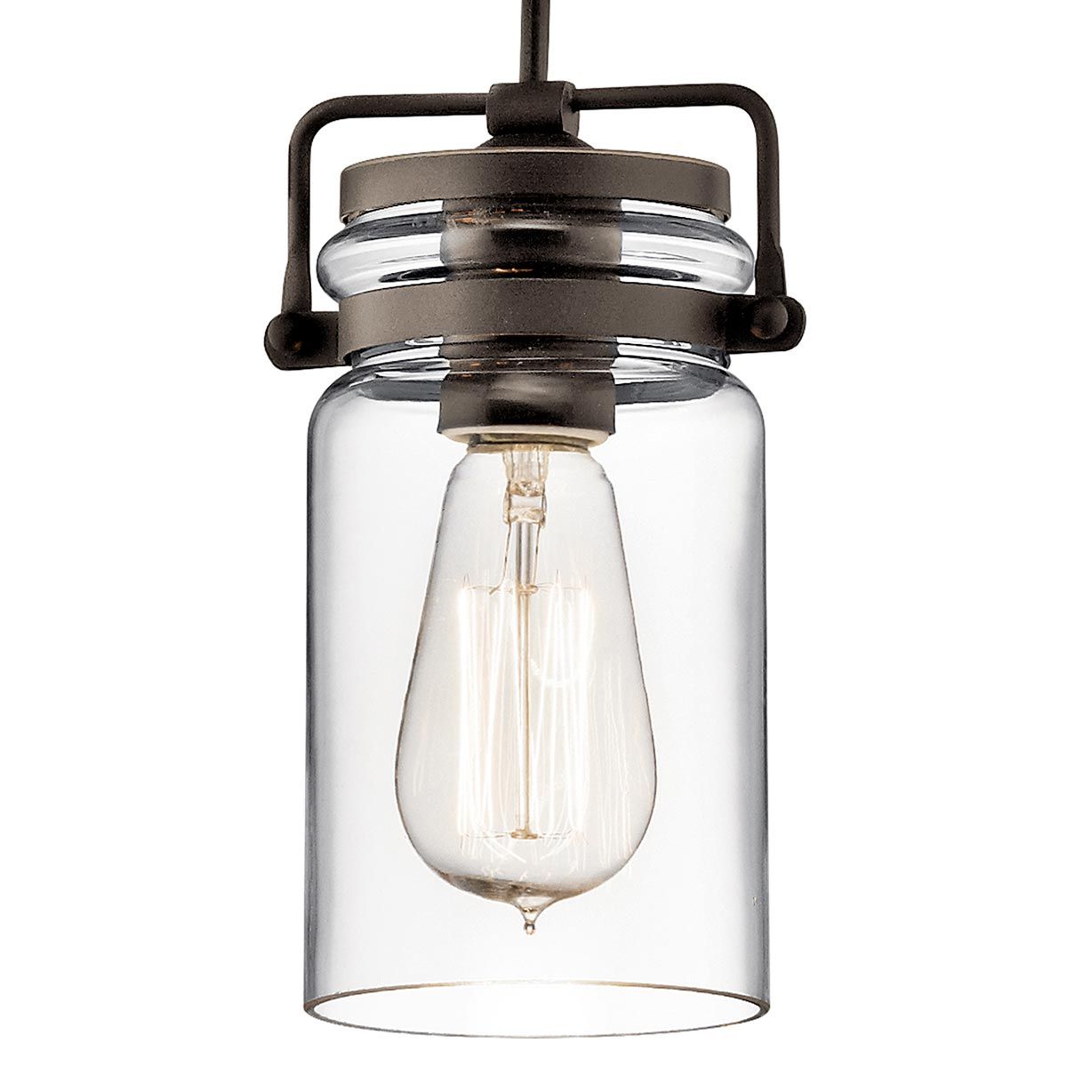 Brinley 1-flammige Mini-Pendelleuchte - Alte Bronze - Elsteadlighting - leuchtengrosshandel24