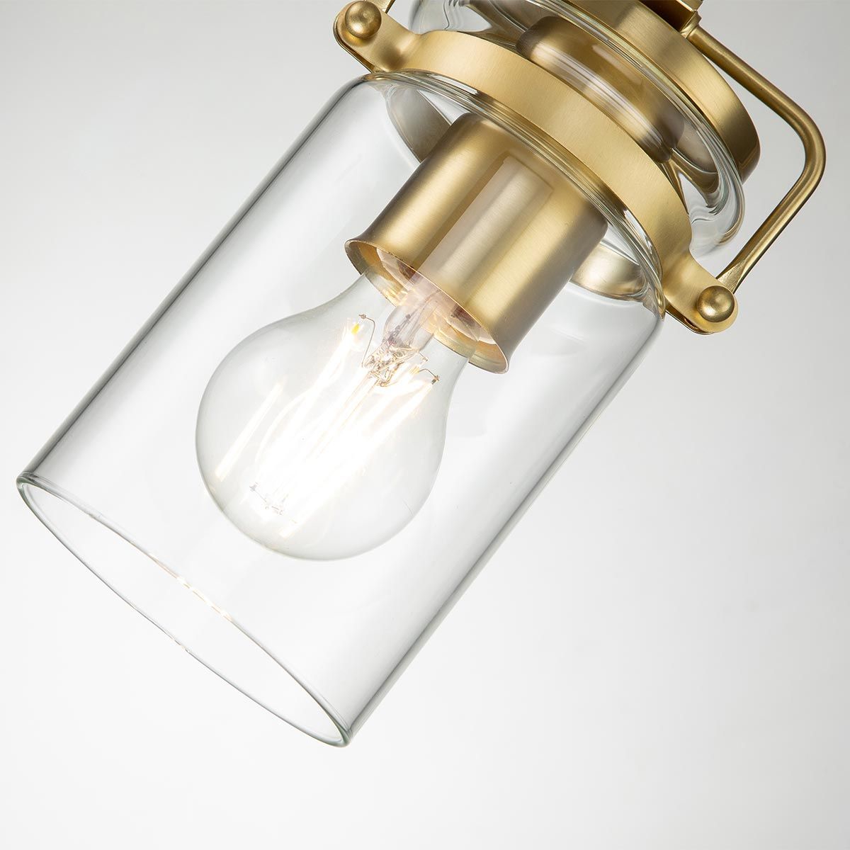Brinley 1-flammige Mini-Pendelleuchte - Gebürstetes Messing - Elsteadlighting - leuchtengrosshandel24