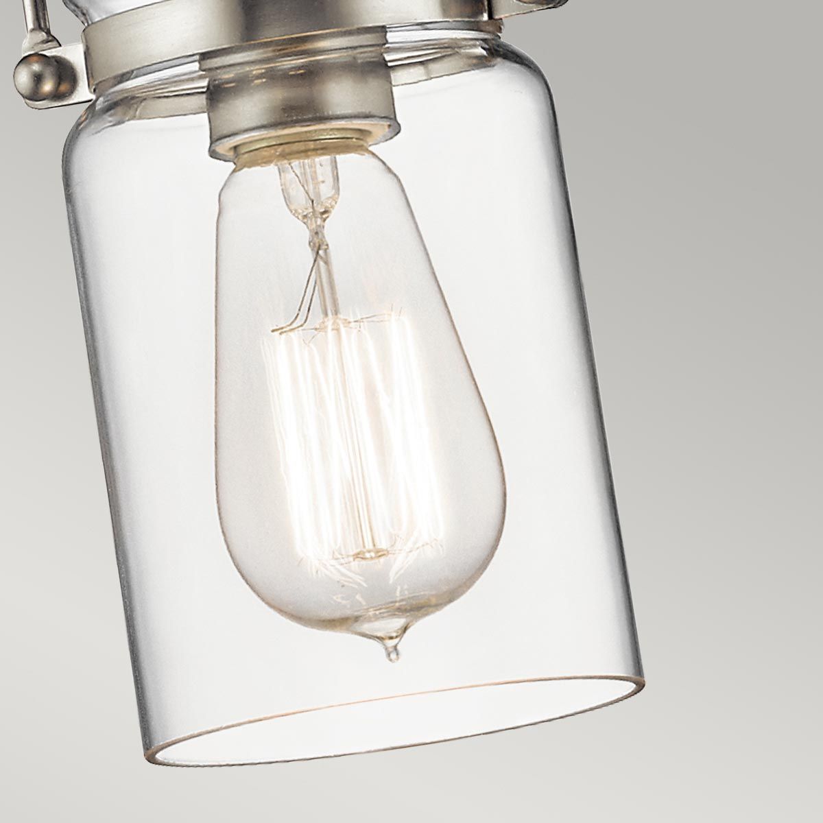 Brinley 1-flammige Mini-Pendelleuchte - Gebürstetes Nickel - Elsteadlighting - leuchtengrosshandel24