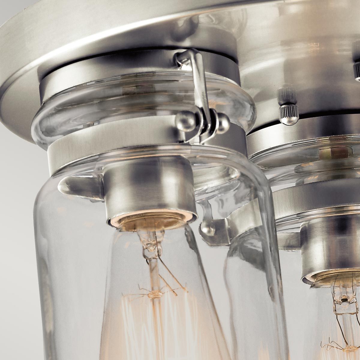 Brinley 3-flammige Deckenleuchte - Gebürstetes Nickel - Elsteadlighting - leuchtengrosshandel24
