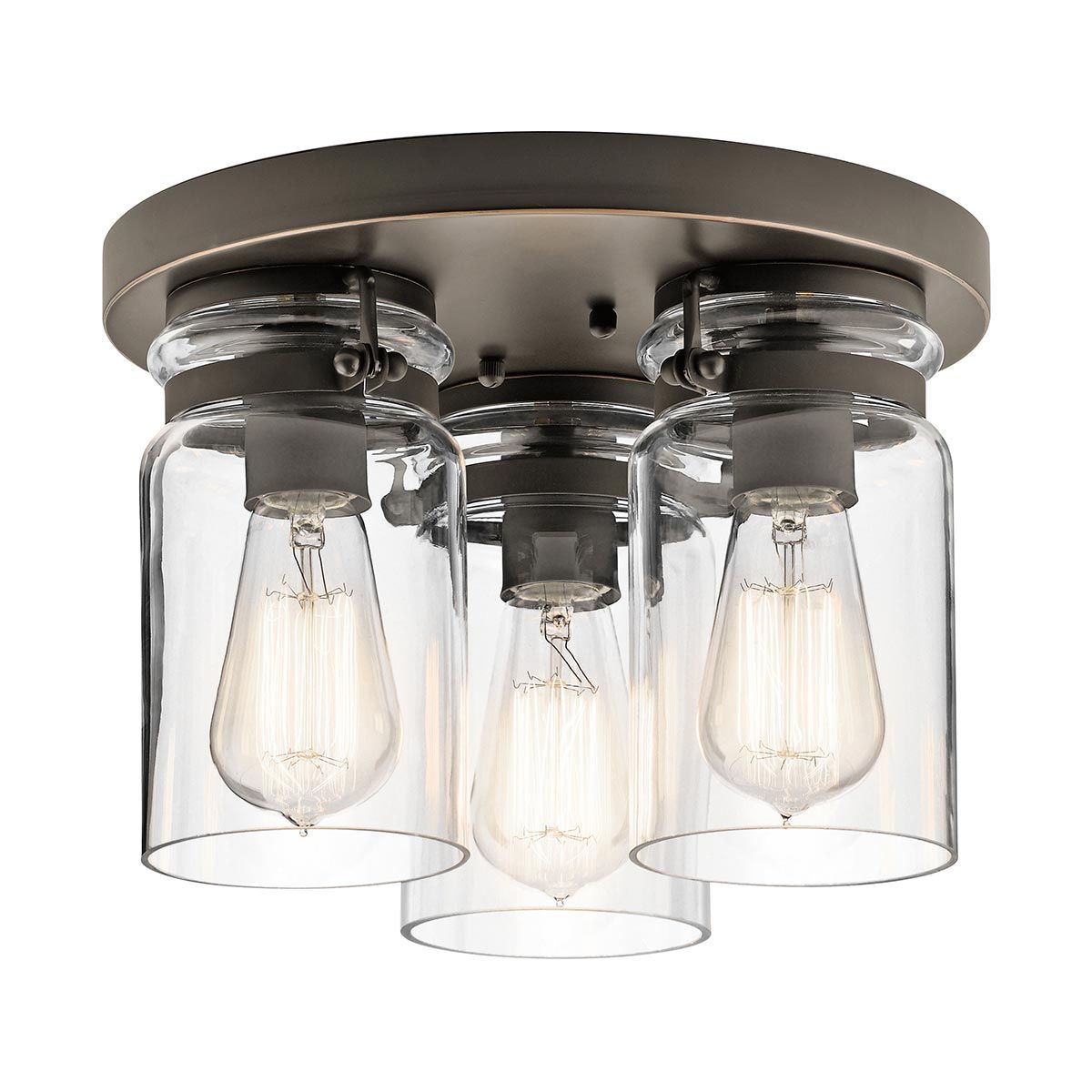 Brinley 3-flammige Deckenleuchte - Olde Bronze - Elsteadlighting - leuchtengrosshandel24