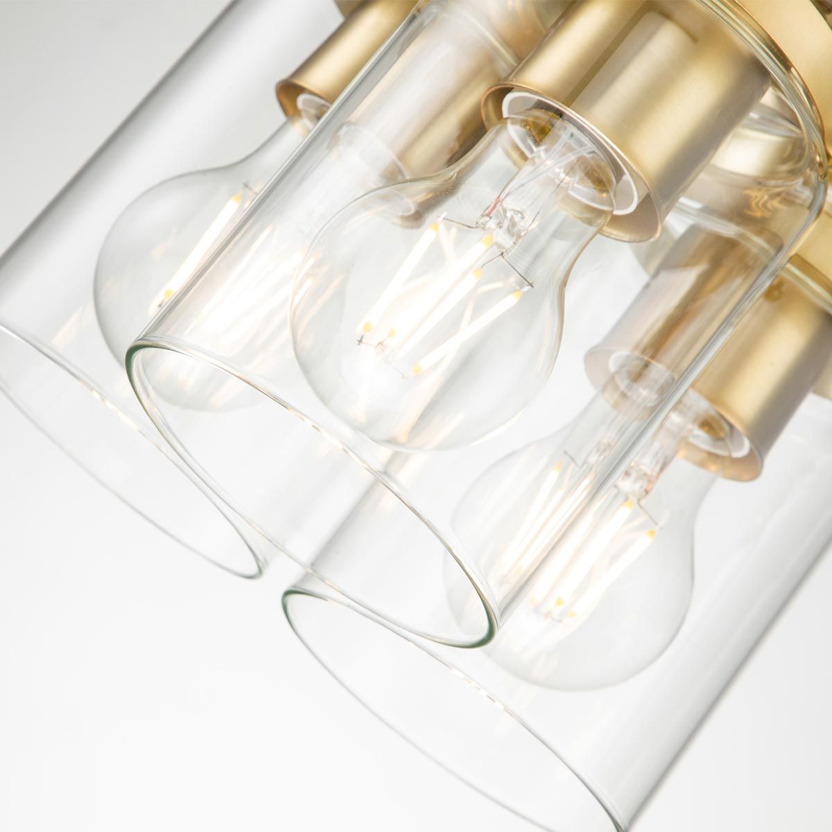 Brinley Pendelleuchte mit 3 Lichtern, gebürstetes Messing - Elsteadlighting - leuchtengrosshandel24