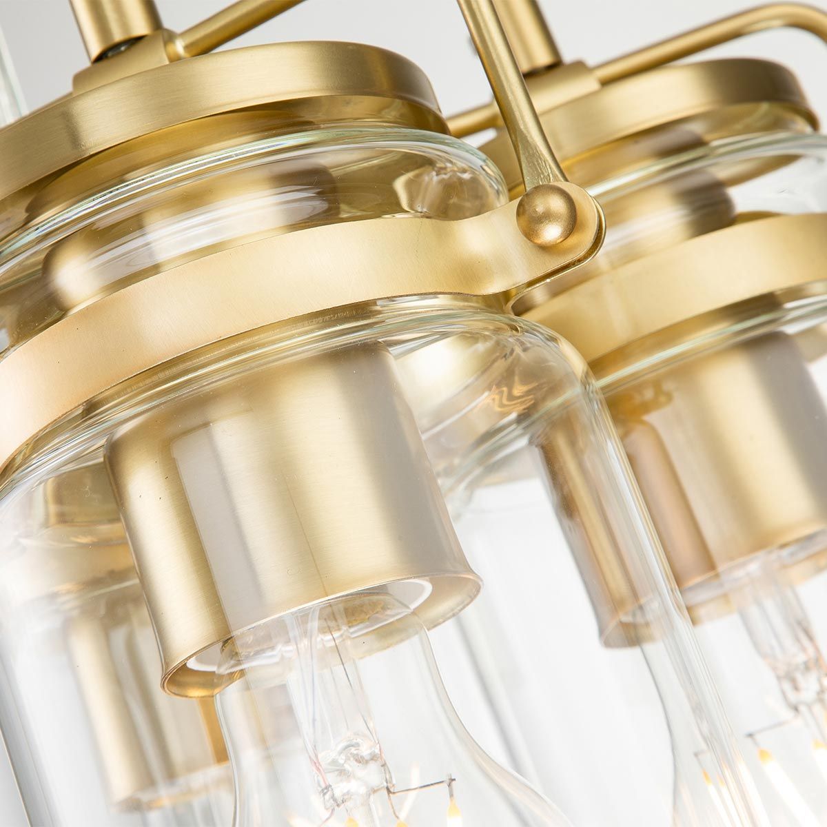 Brinley Pendelleuchte mit 3 Lichtern, gebürstetes Messing - Elsteadlighting - leuchtengrosshandel24