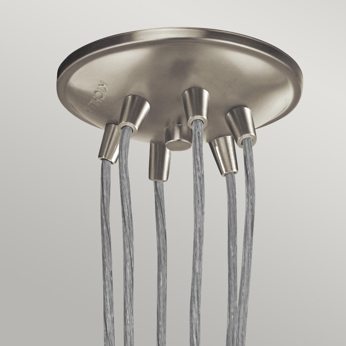 Brinley Pendelleuchte mit 6 Lichtern, gebürstetes Nickel - Elsteadlighting - leuchtengrosshandel24