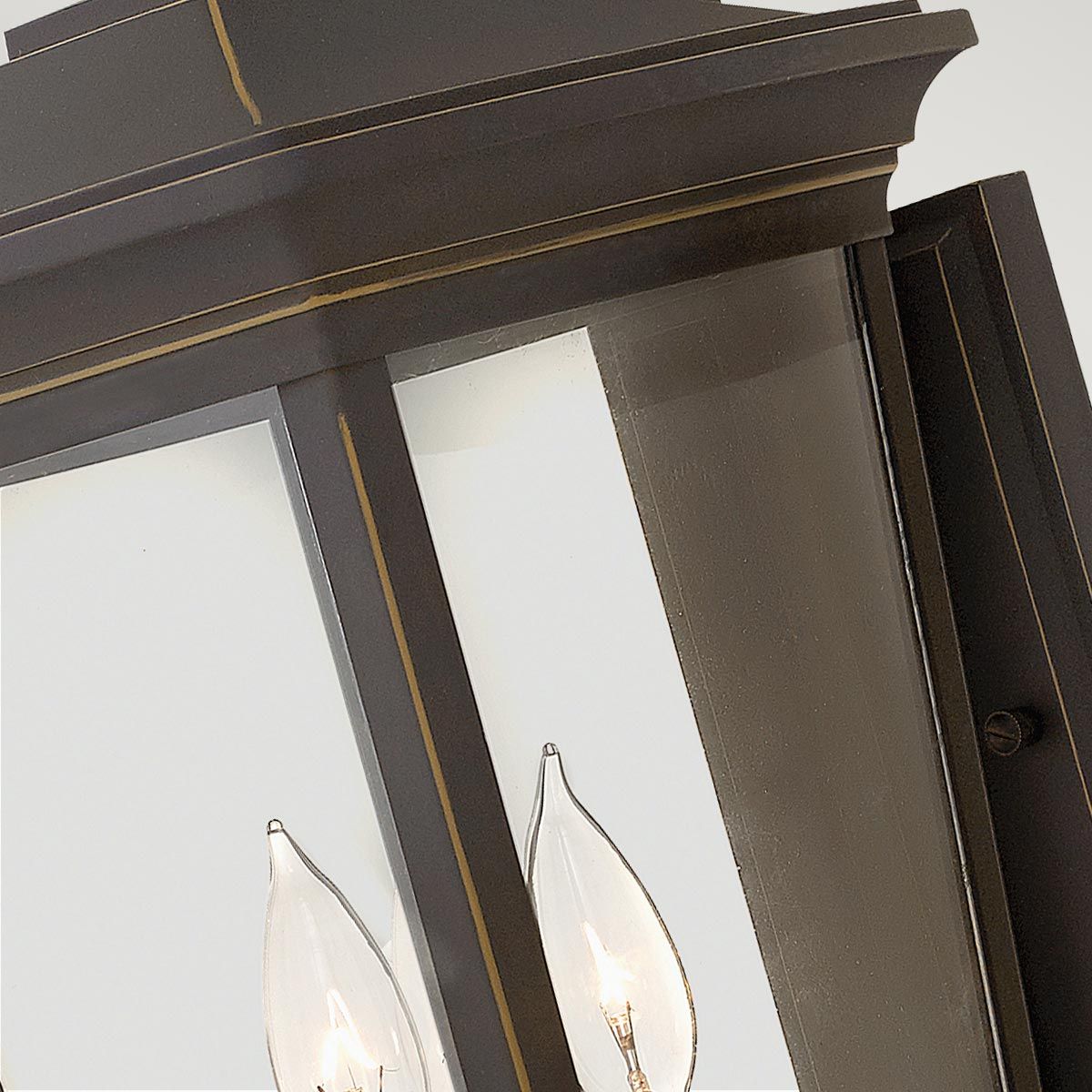 Bromley Große Wandlaterne mit 3 Lichtern, geölte Bronze - Elsteadlighting - HK - BROMLEY2 - L